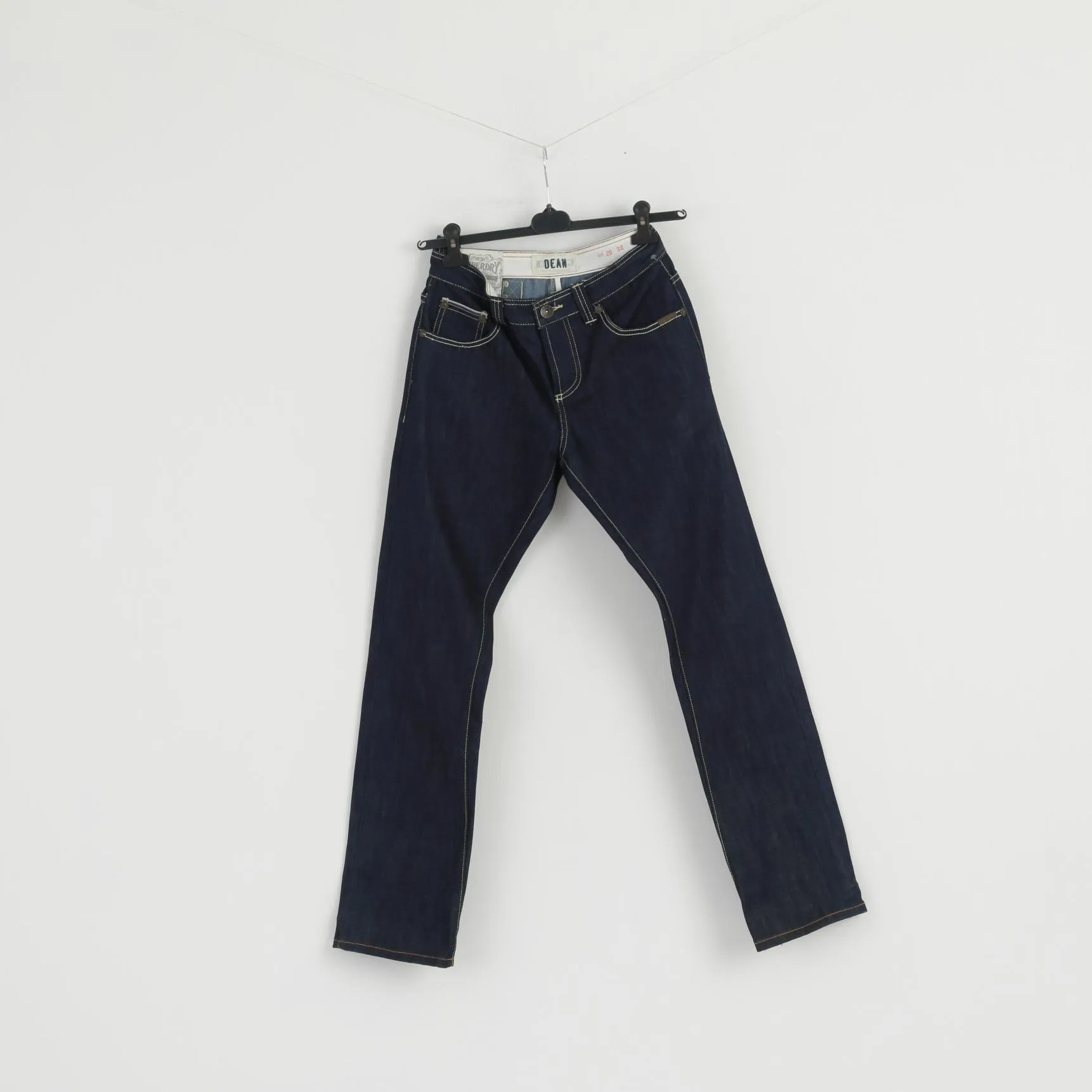 Superdry DEAN Men 29 Trousers Jeans Denim Navy 0681