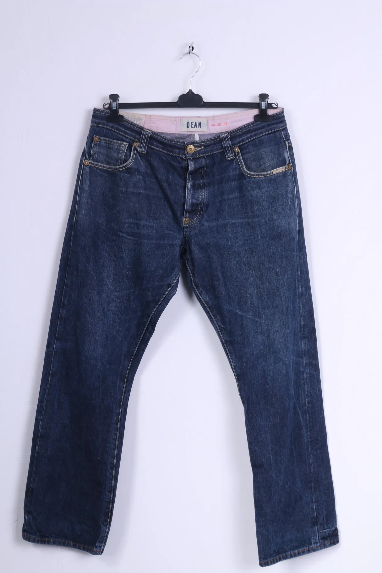 Superdry Mens W 36 L 32 Trousers Cotton Jeans Denim Navy 3487