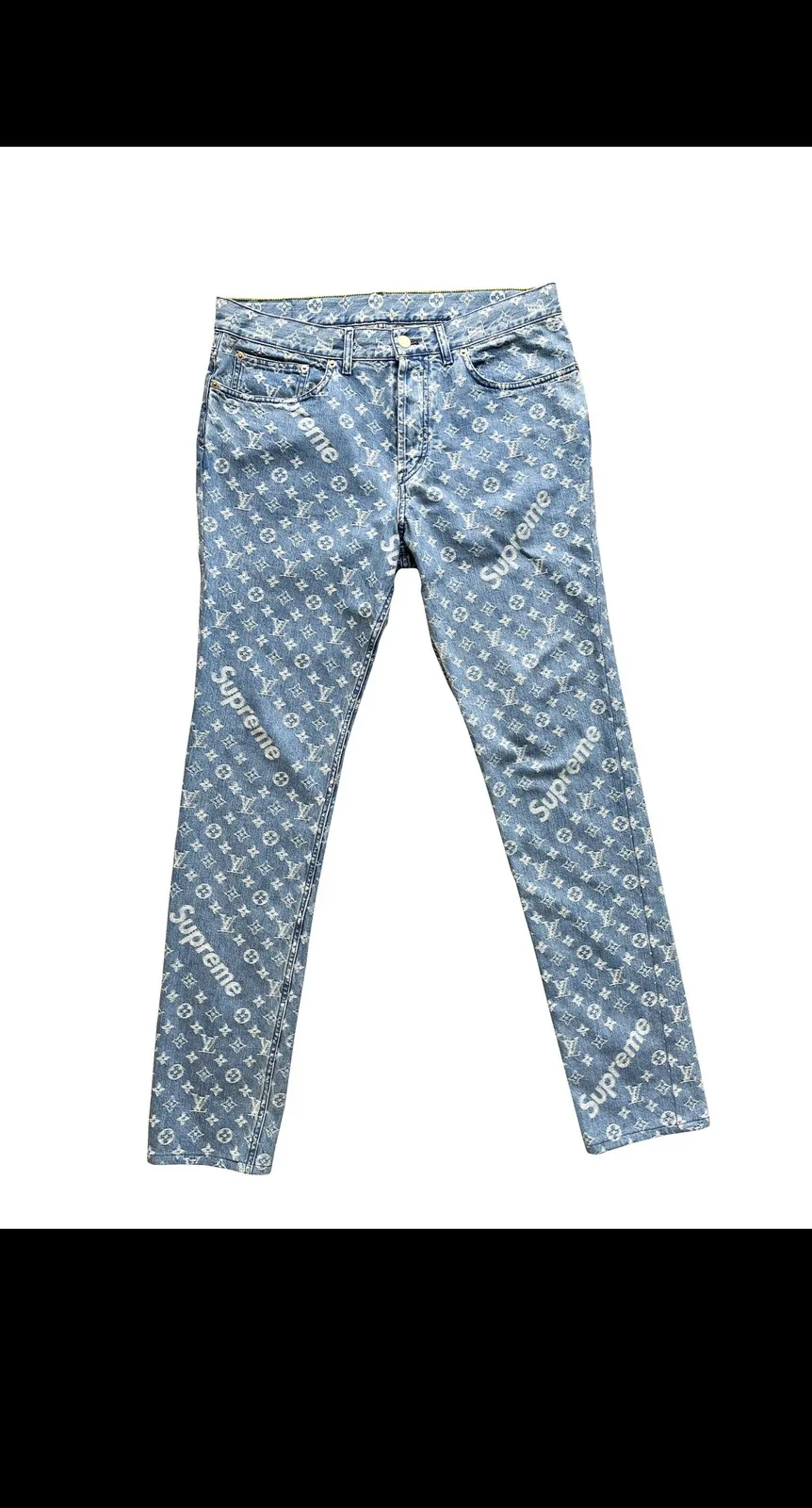 Supreme x Louis Vuitton Jacquard Denim 5-Pocket Jean