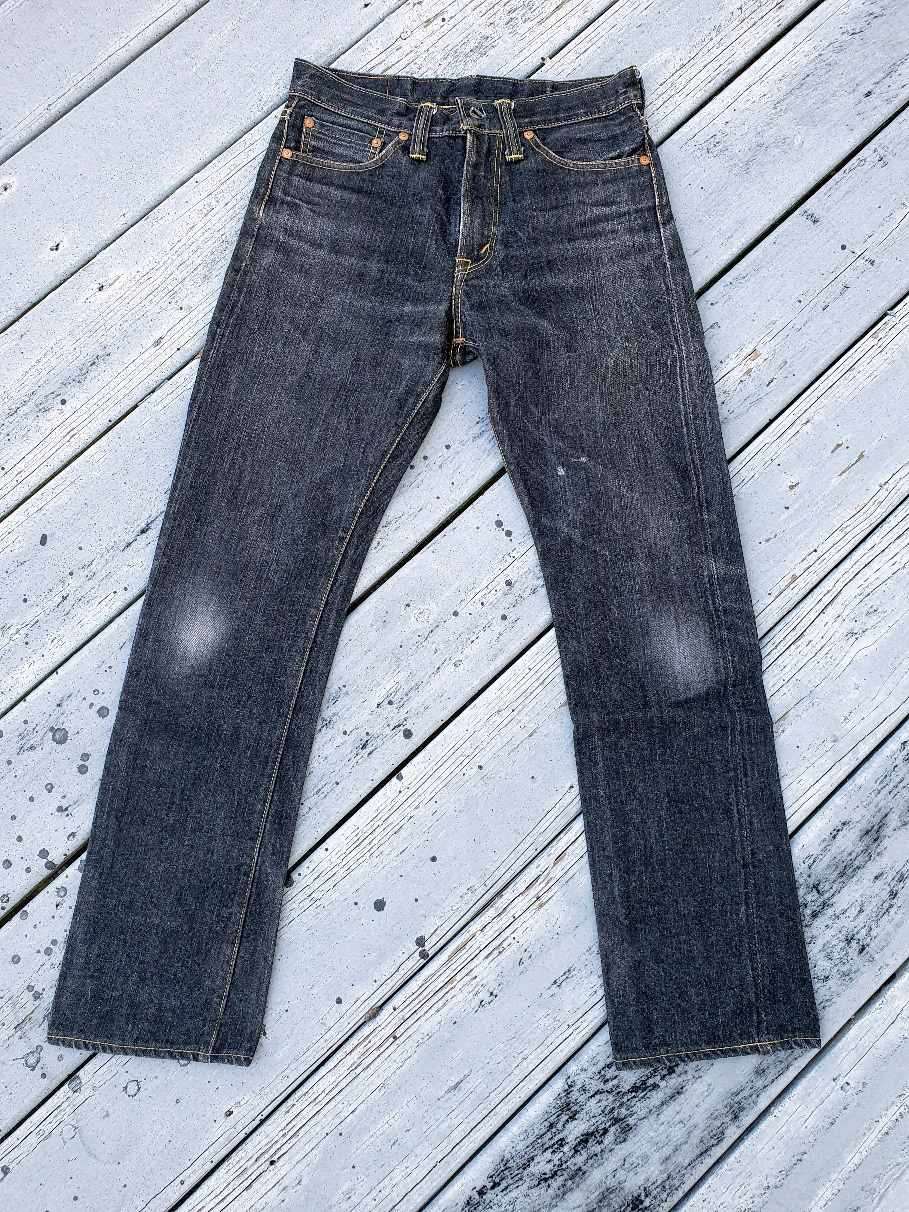 Straight Cut Raw Black Denim
