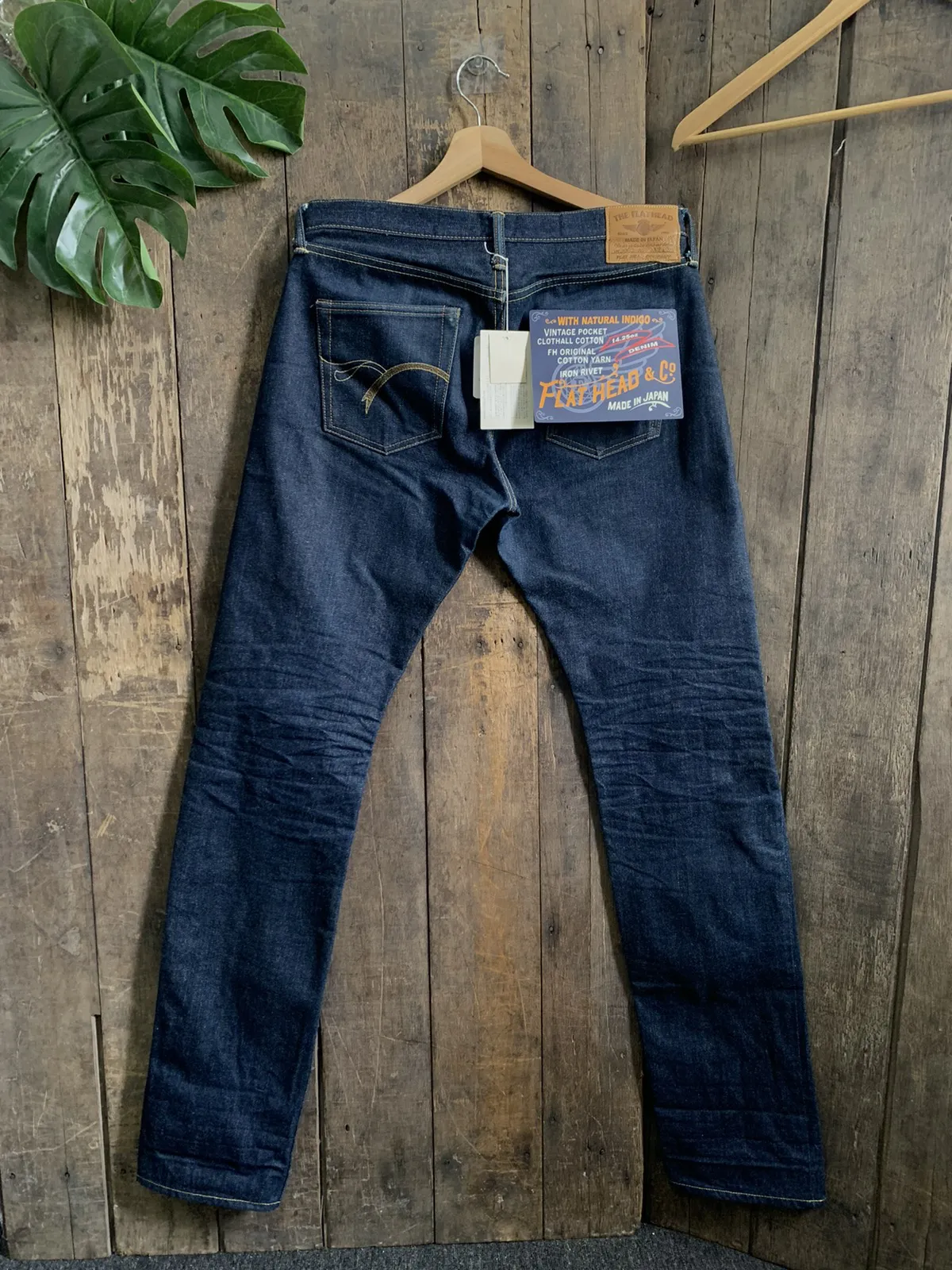 Vintage The Flat Head Selvedged Denim Blue Jeans