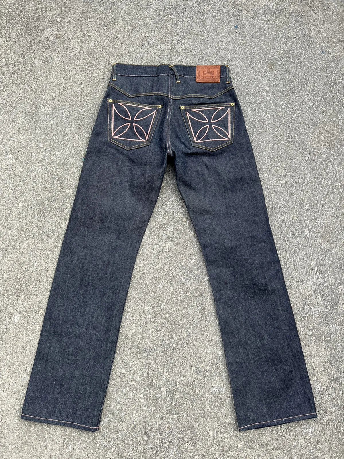 Glad Hand Japan Cross Embroider Denim Redline Selvedge Jeans