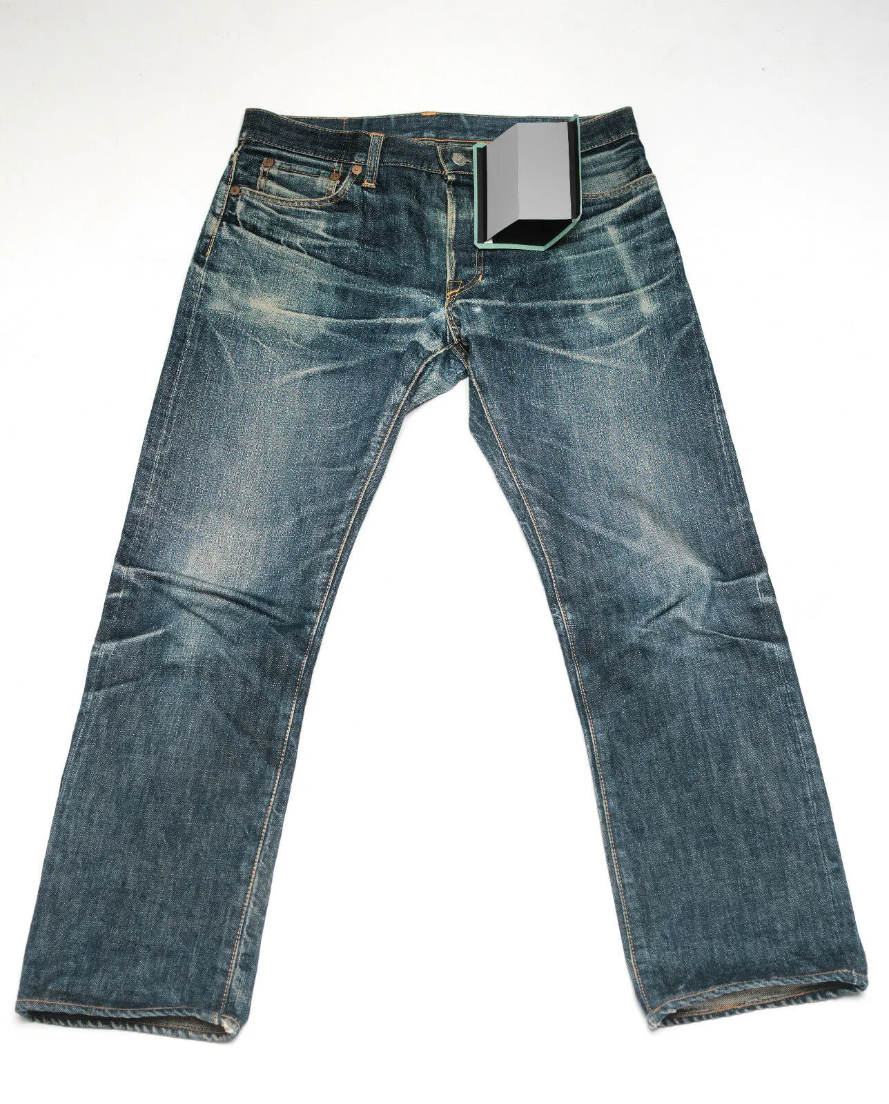 Butler JOE MCCOY Jeans Faded Distressed Selvedge