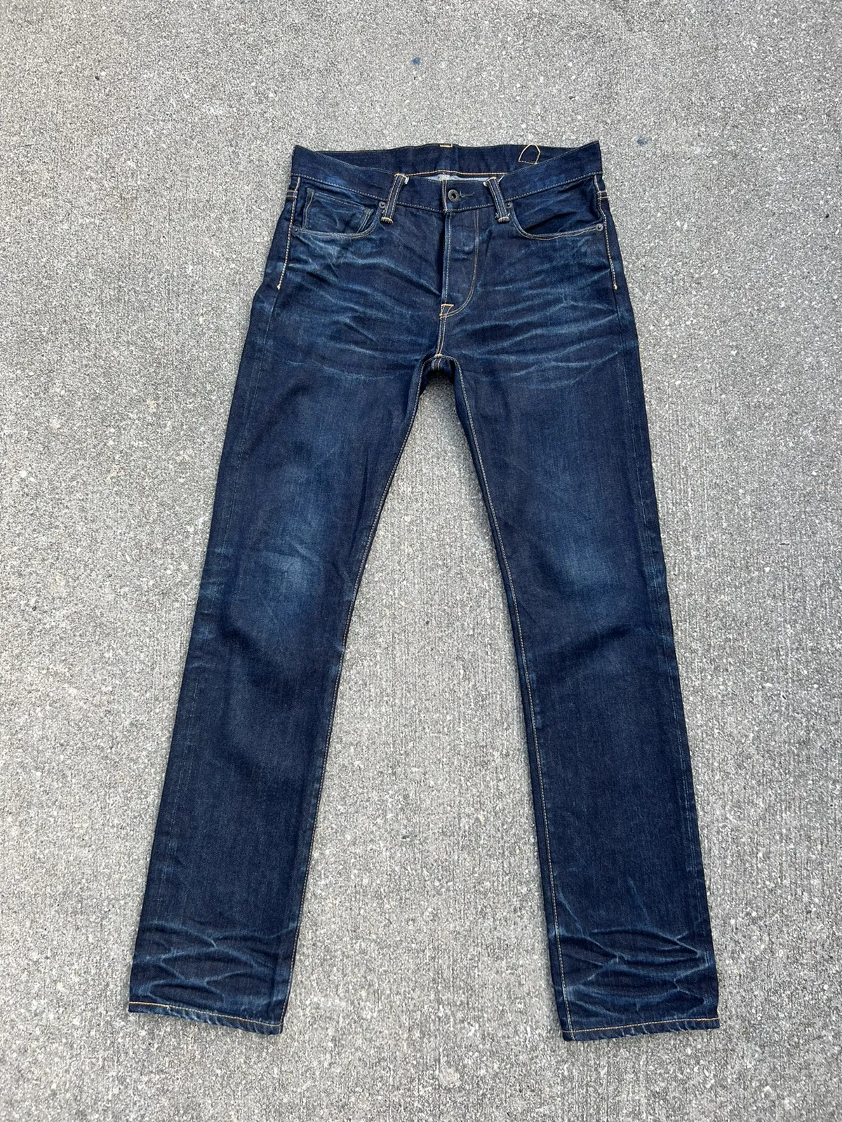 Kuro Japan Fade Indigo Denim Redline Selvedge Jeans