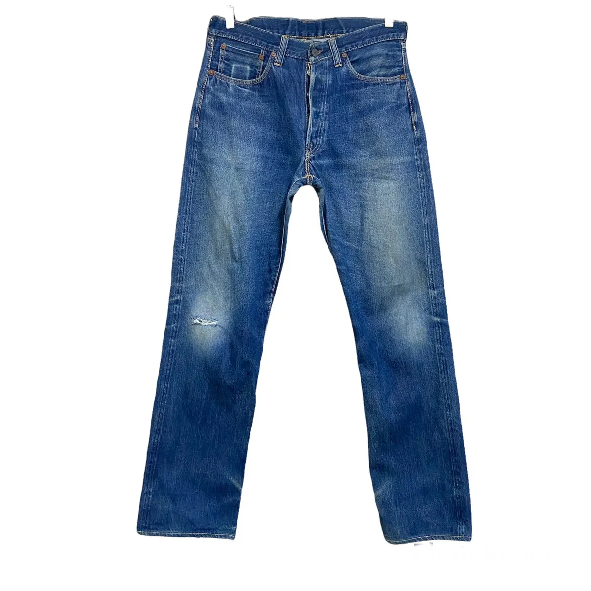 The Real McCoy Distressed Denim Selvedge Jeans 32x33