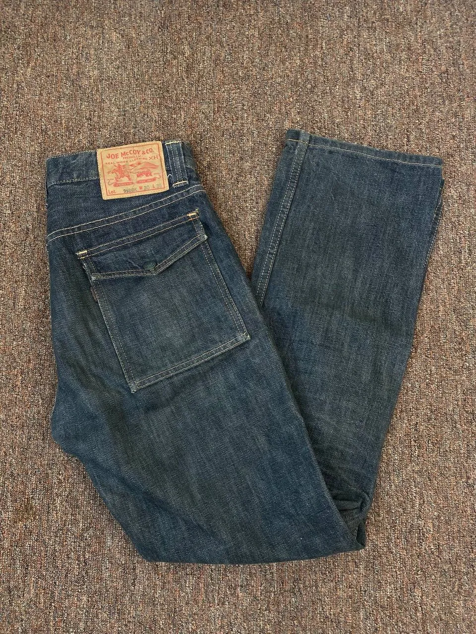 Vintage joe mccoy bushpants black denim nice design