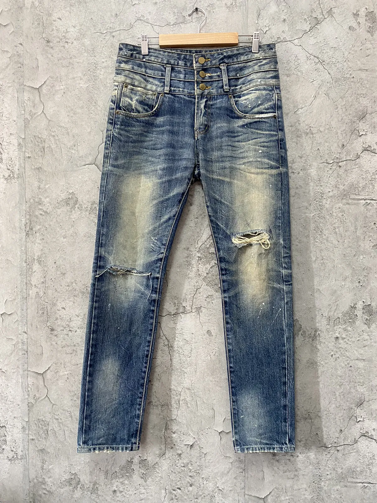 Mr Mccoy Technical Apparel Triple Waist Distressed Denim