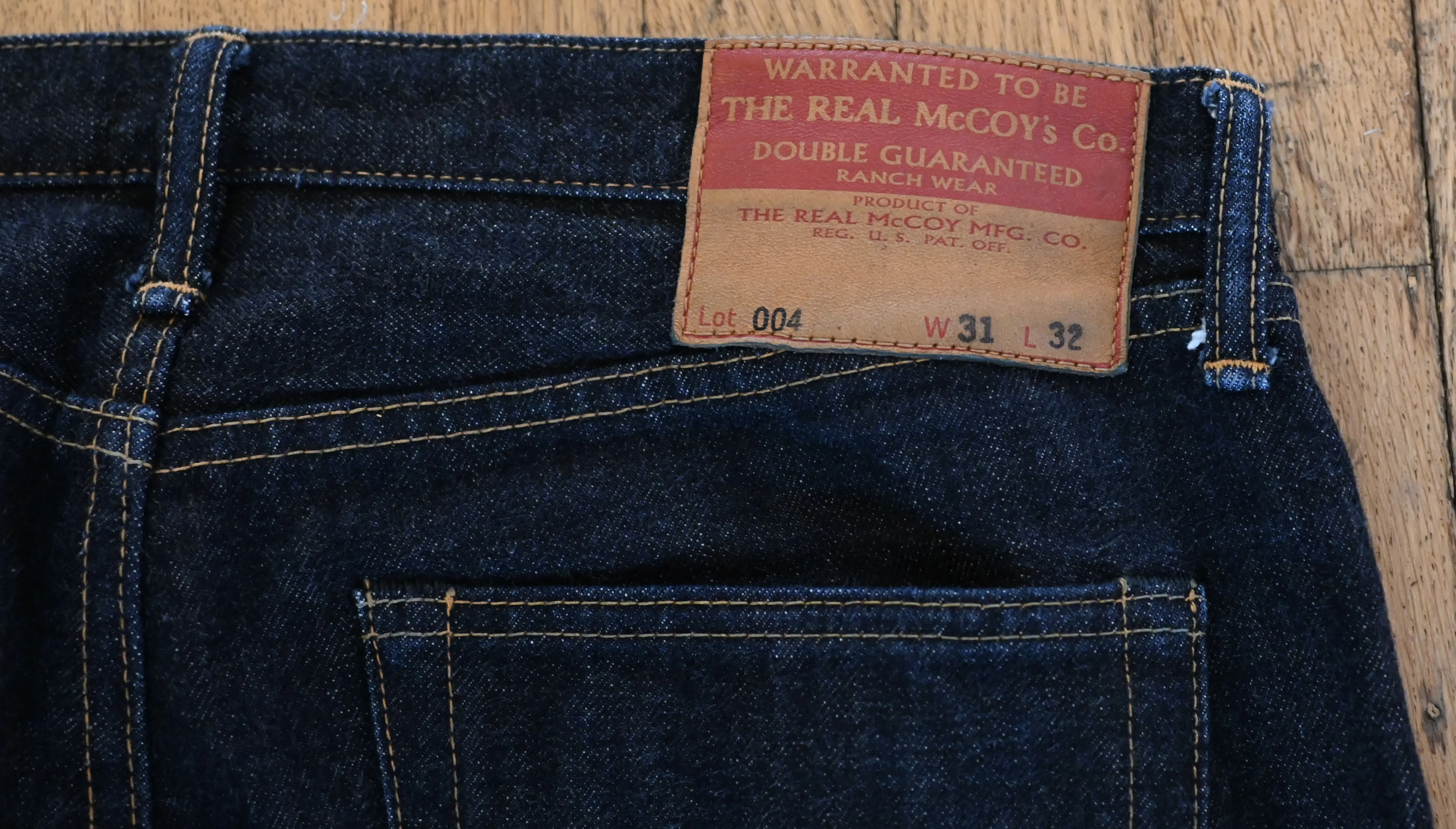 The Real McCoys Lot 004 Japanese Denim Size 31