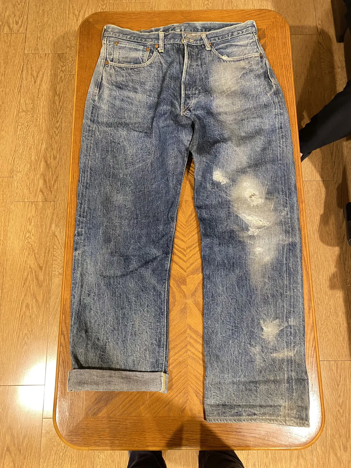 real mccoy jeans sashiko repair patchwork