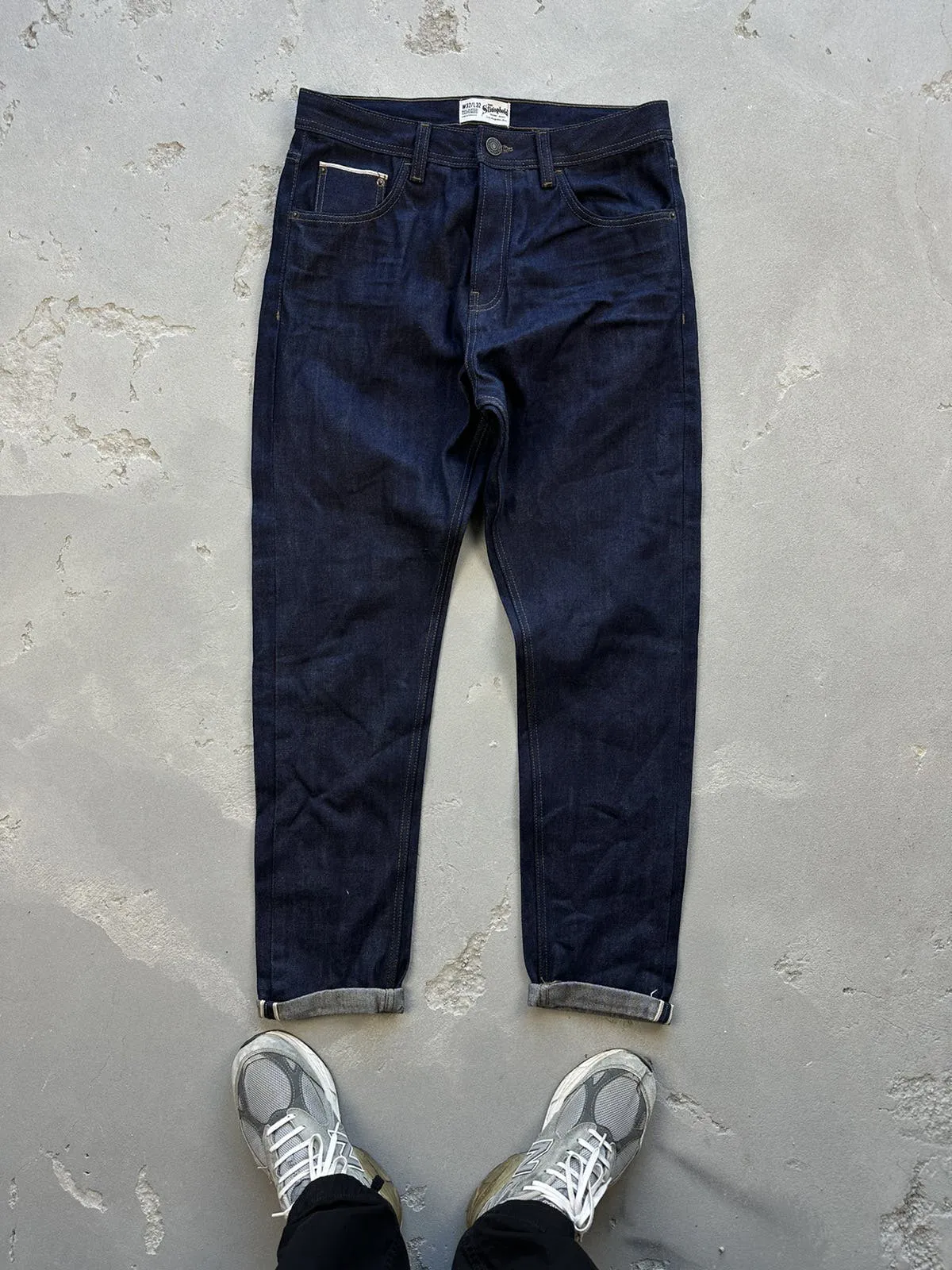 The Stronghold Indigo Straight Leg Raw Denim