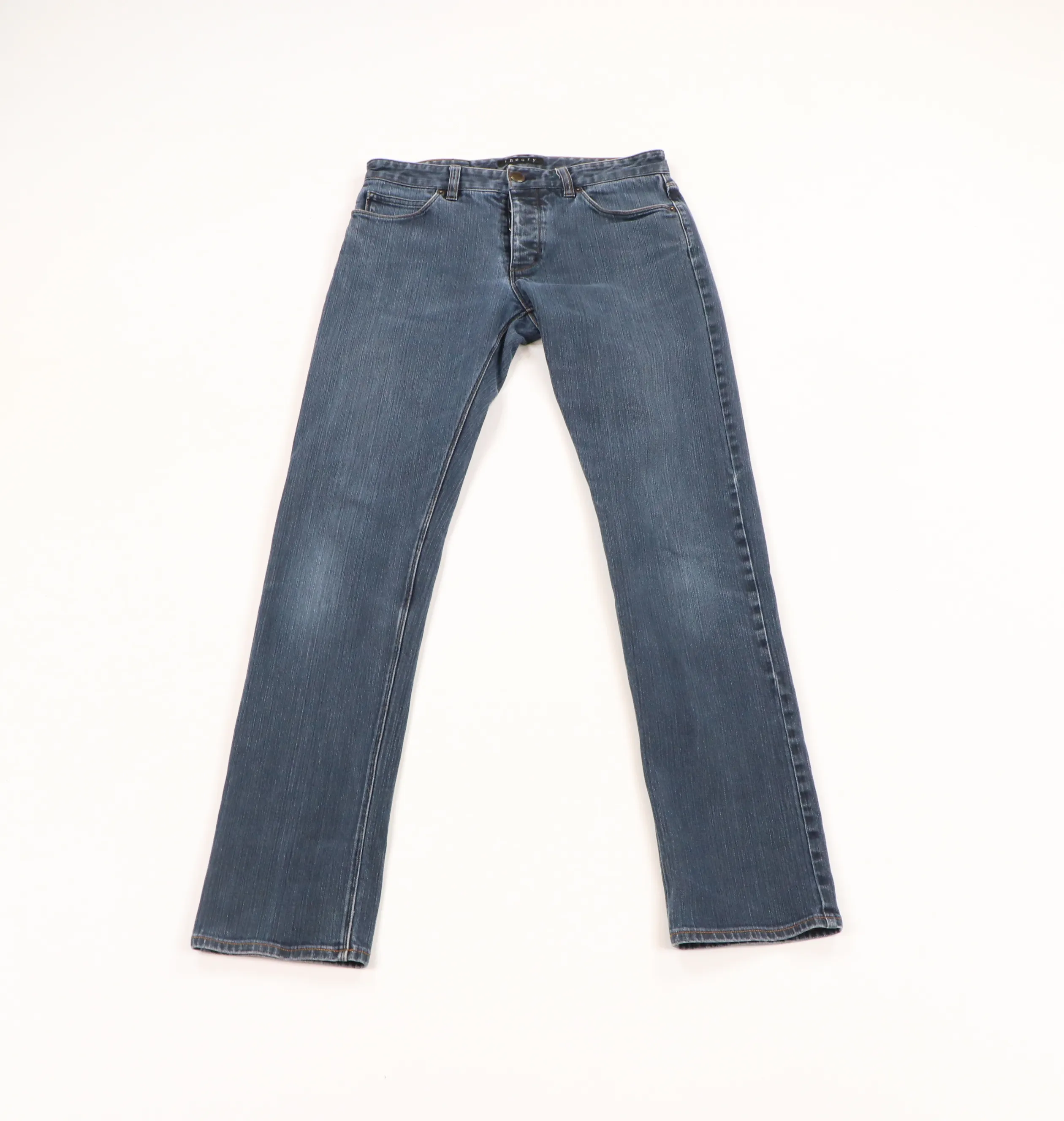 Theory Button Fly Raffi P Gunstock Skinny Fit Stretch Jeans