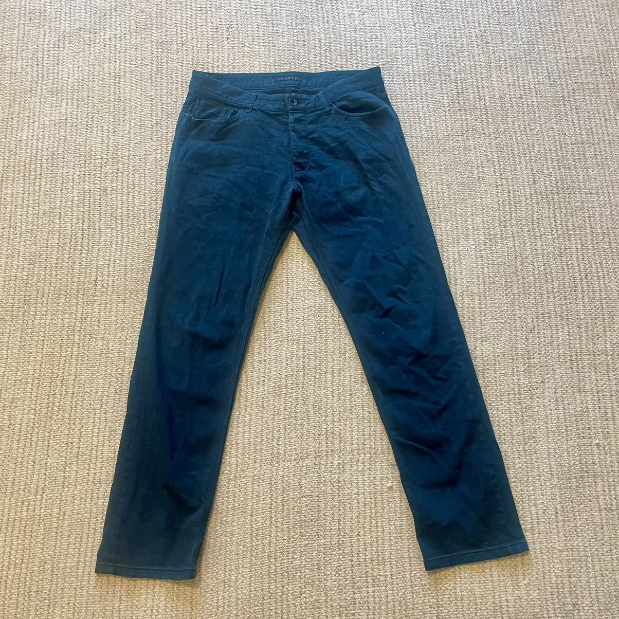 Theory Ink Teal Jeans
