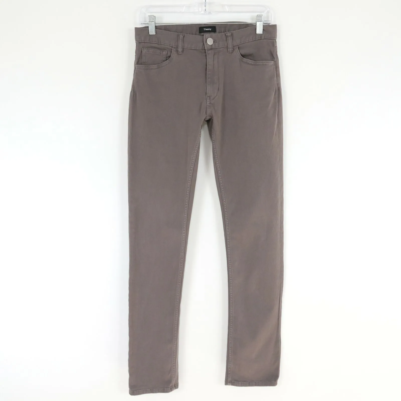 Theory Jeans Slim Straight Haydin Mens W29 L31 Gray Stretch Denim Dwight