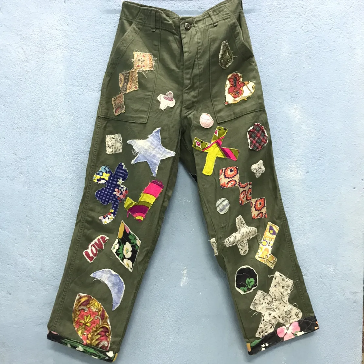 Custom Patchwork Army pants