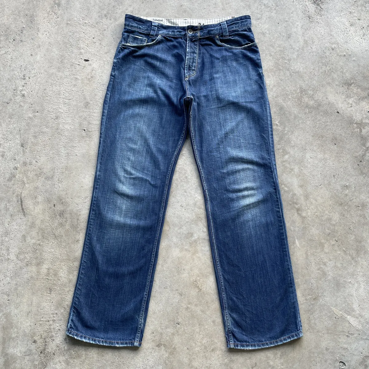 W33x32🔥 Vintage Timberland Fly Button Denim Jeans Pants