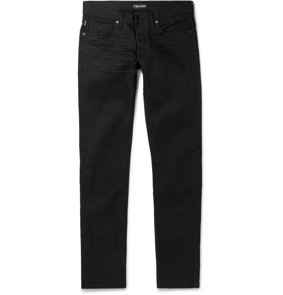 NWT $895 Skinny Fit Denim Jeans Black TFD001 BLJ05 K09