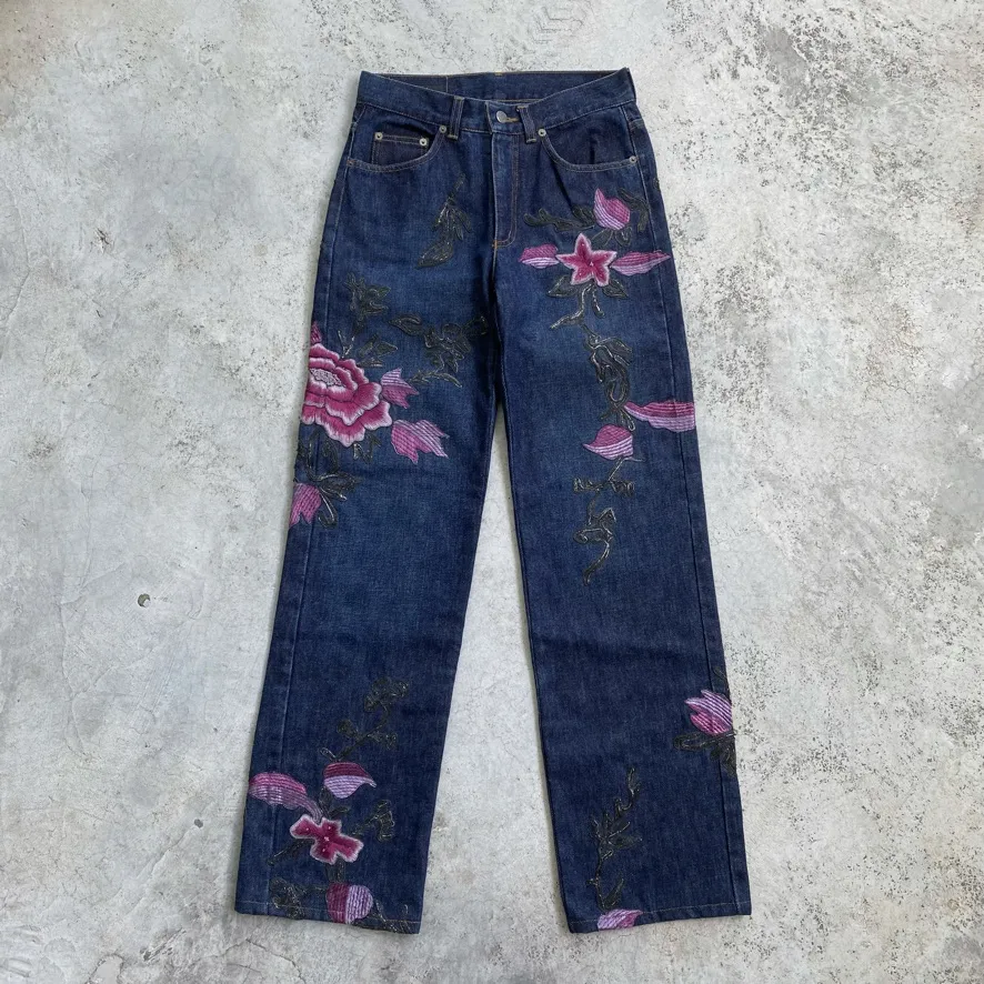 Gucci Tom Ford SS01 floral denim