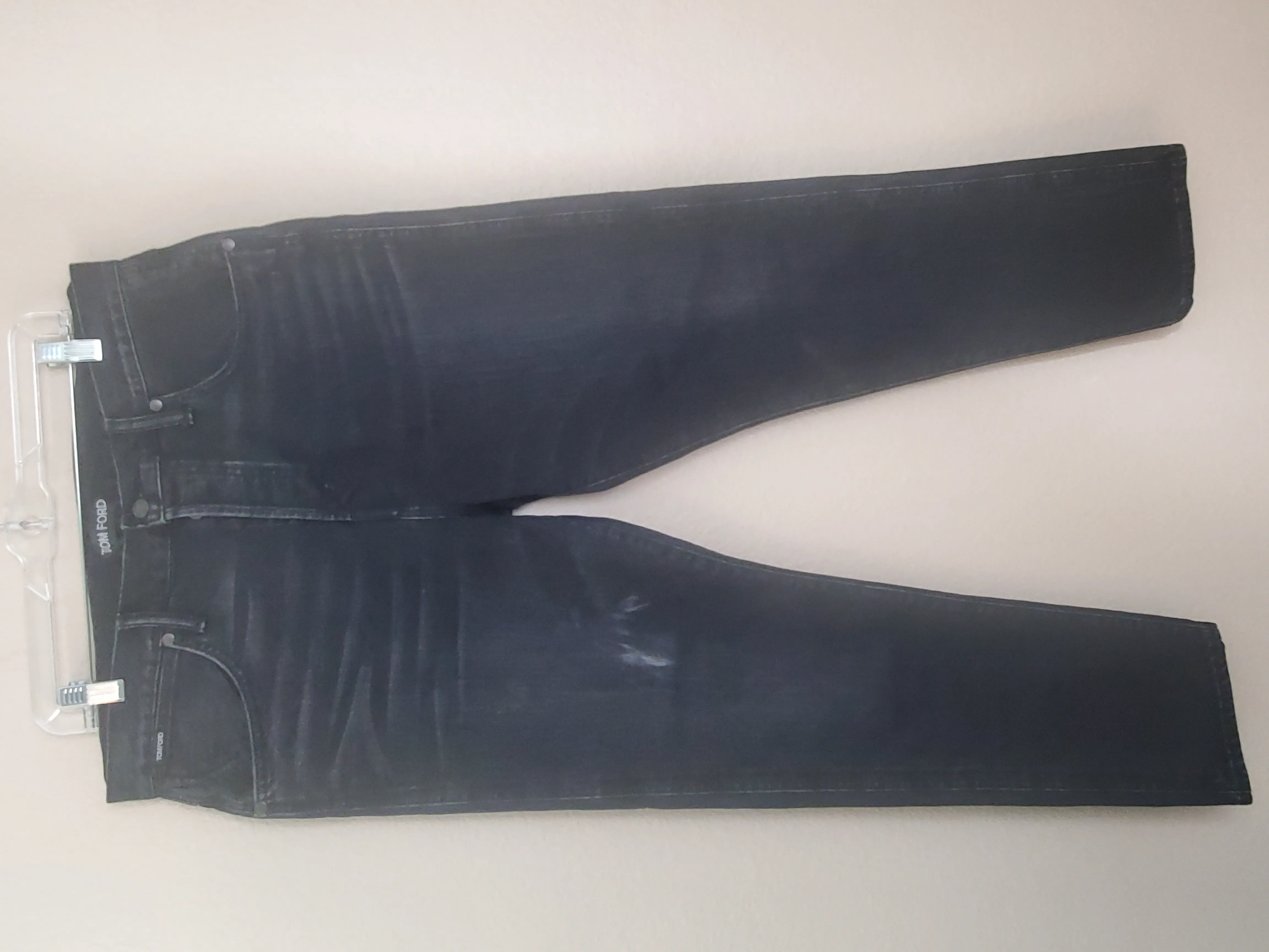 Tom Ford Mens Tapered Black Jeans Sz 34 X 30 With Defect