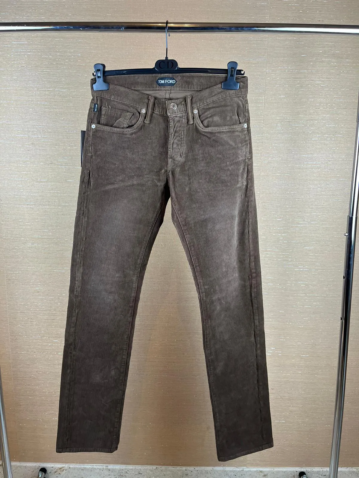 Corduroy Straight Fit Denim in Brown