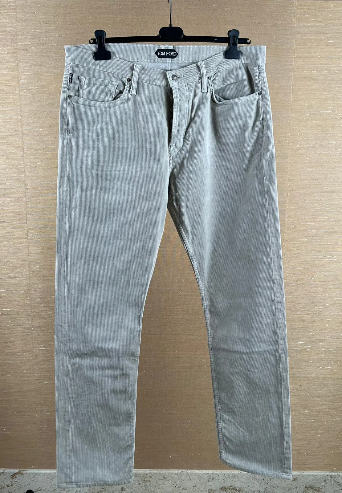 Corduroy Denim in Light Grey