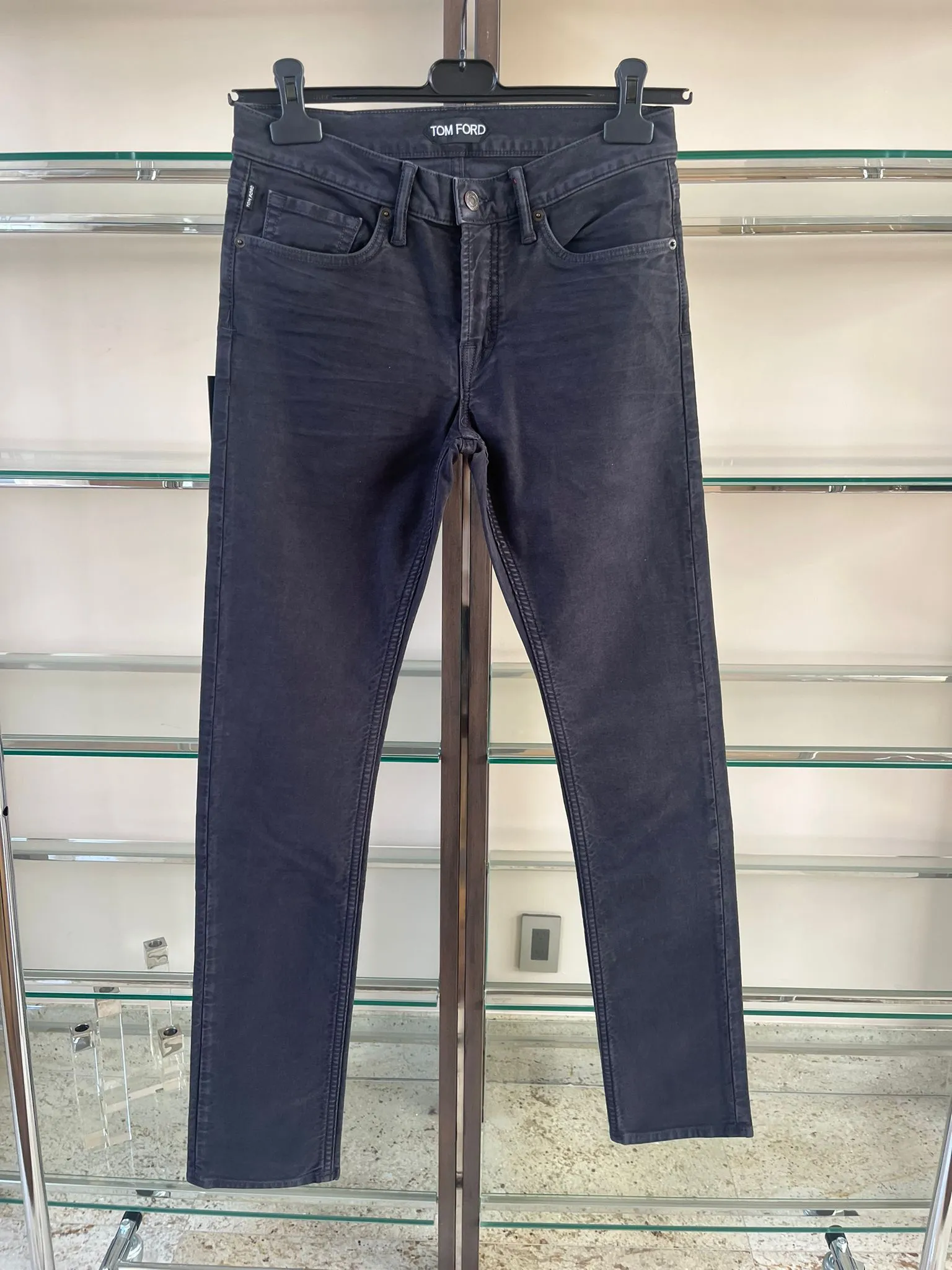 Slim Fit Denim Pants in Black