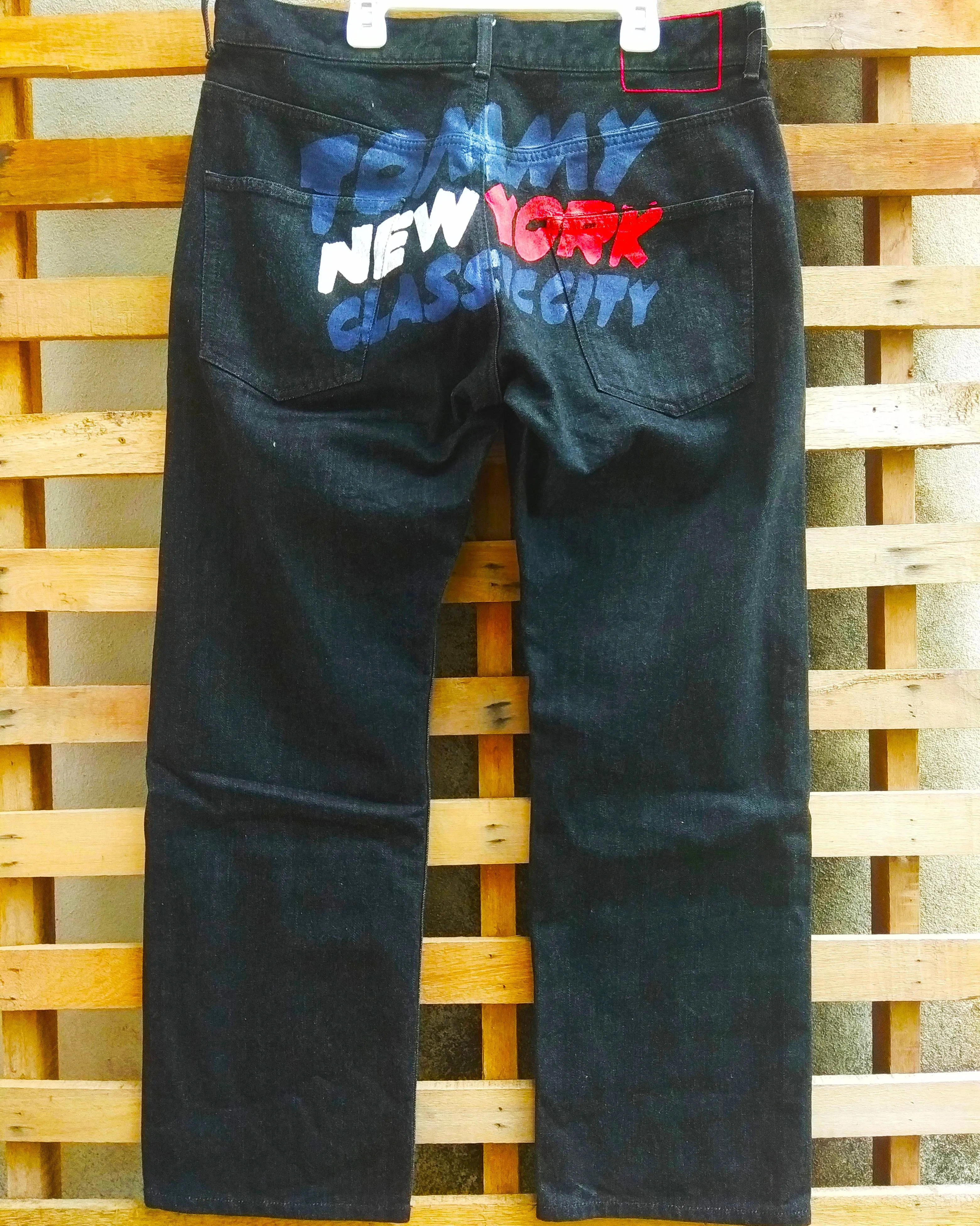 Vintage custom Tommy new york classic city big logo jeans