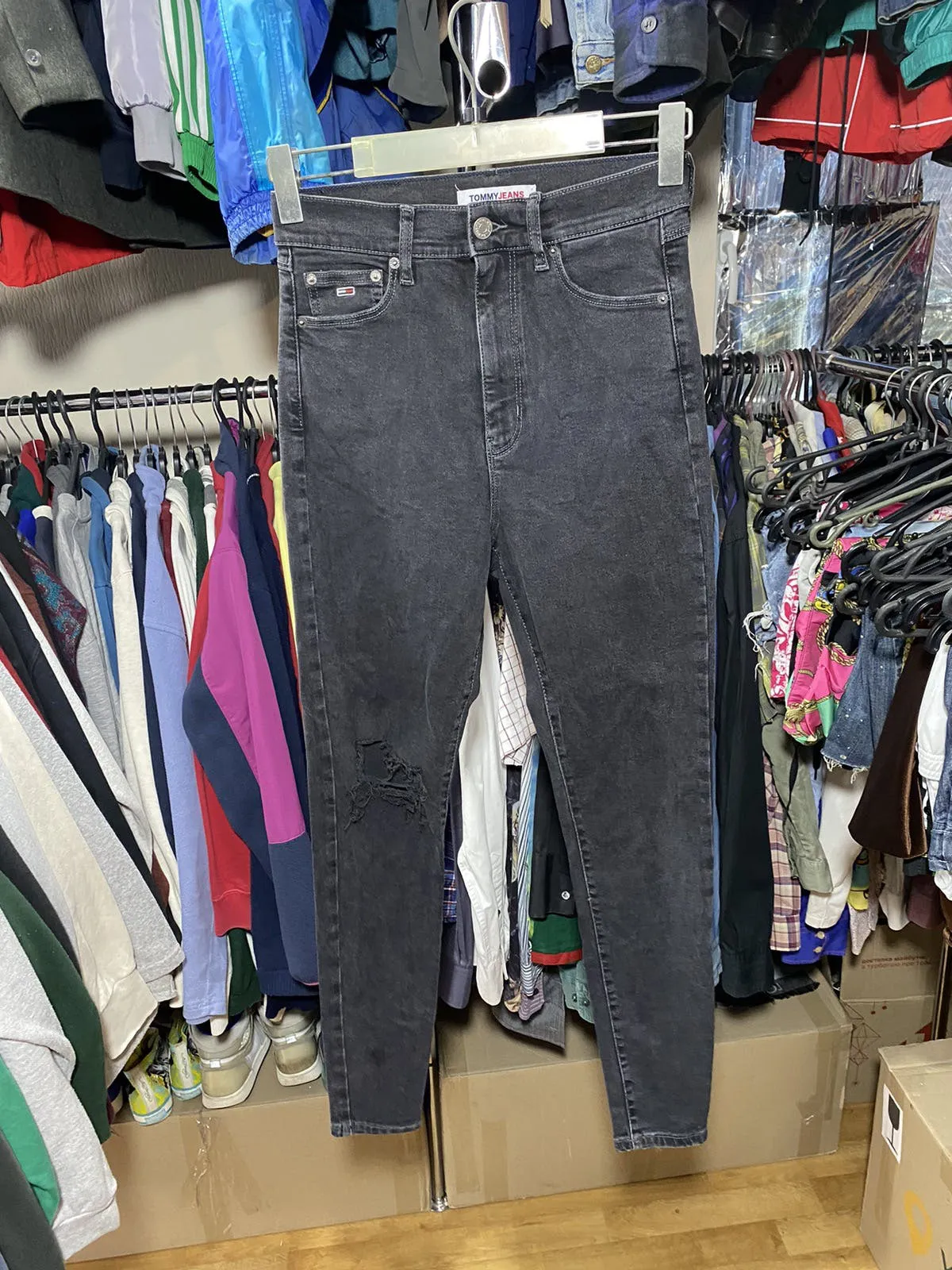Vintage 90’s Tommy Jeans Rap Baggy Pants Big logo Y2K