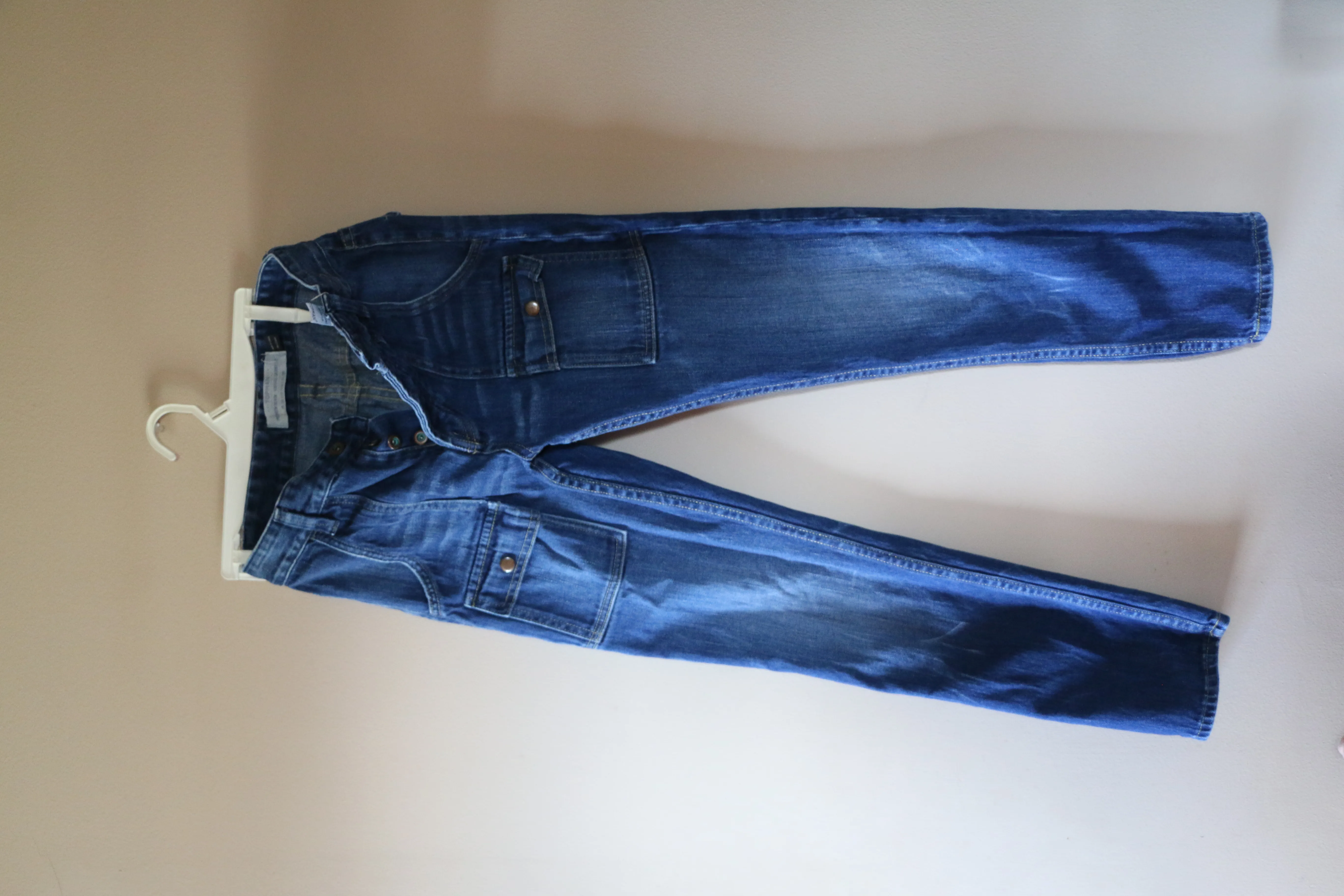 Topman Skinny Blue Jeans with Pockets