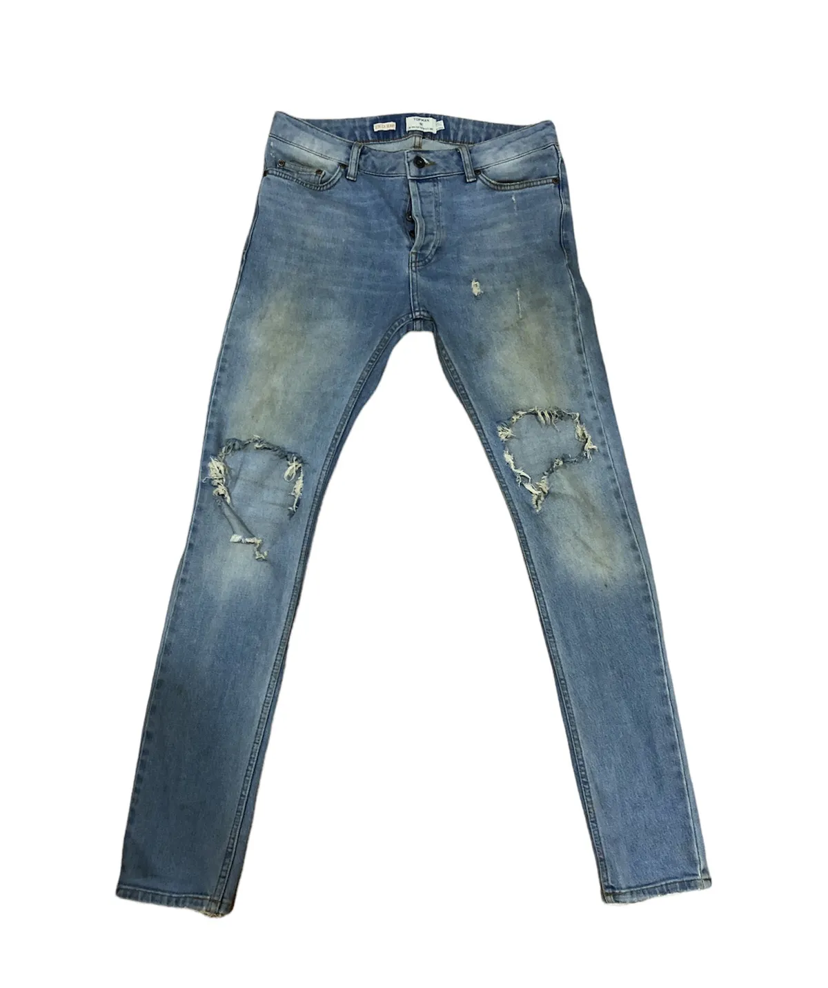 Topman Distressed Denim Jeans