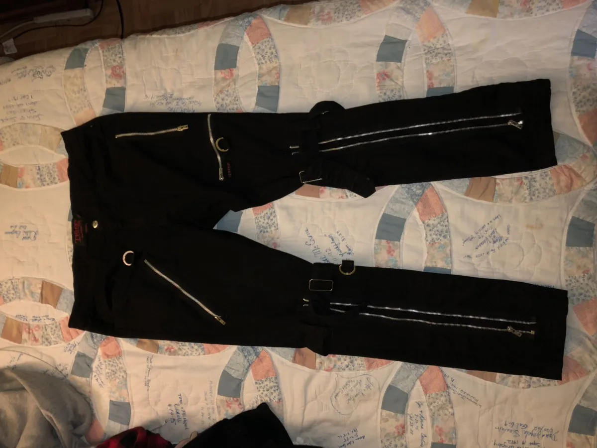 Tripp NYC Slim Black Bondage Pants