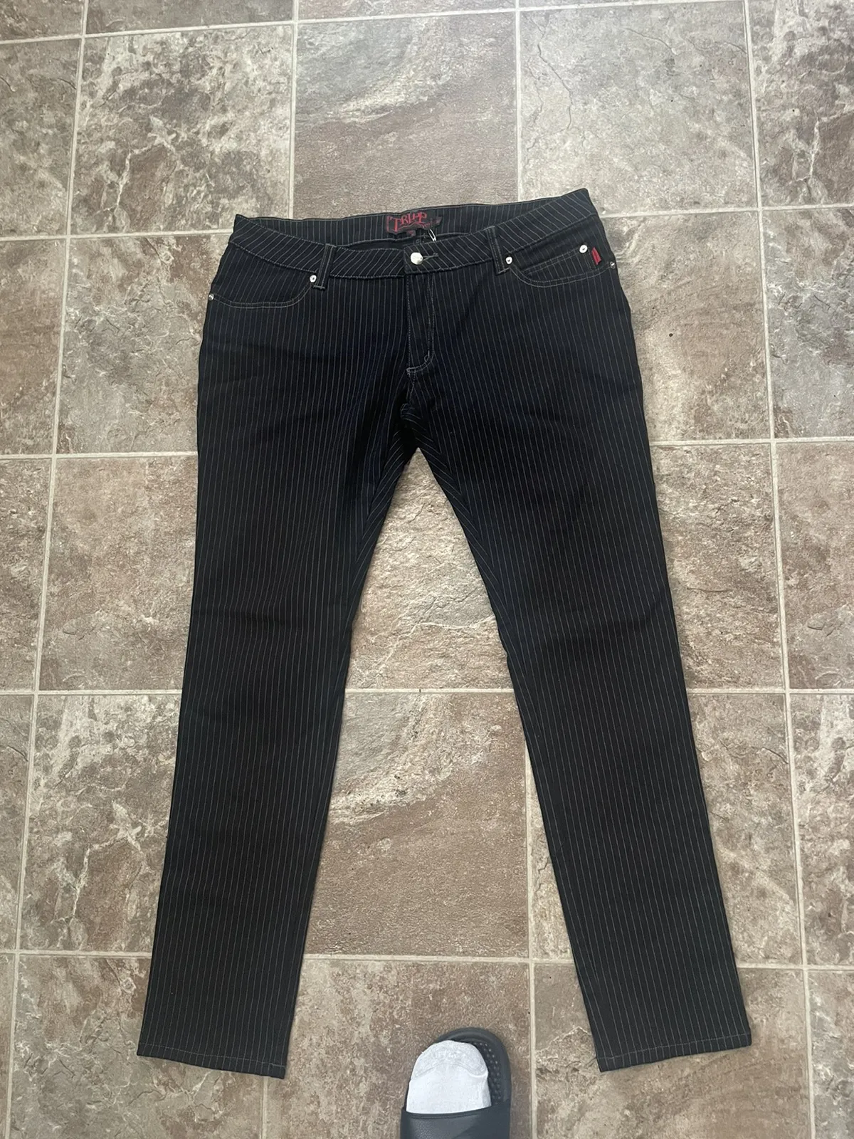 NWT Tripp NYC Slim Straight Striped Pants Size 36x32