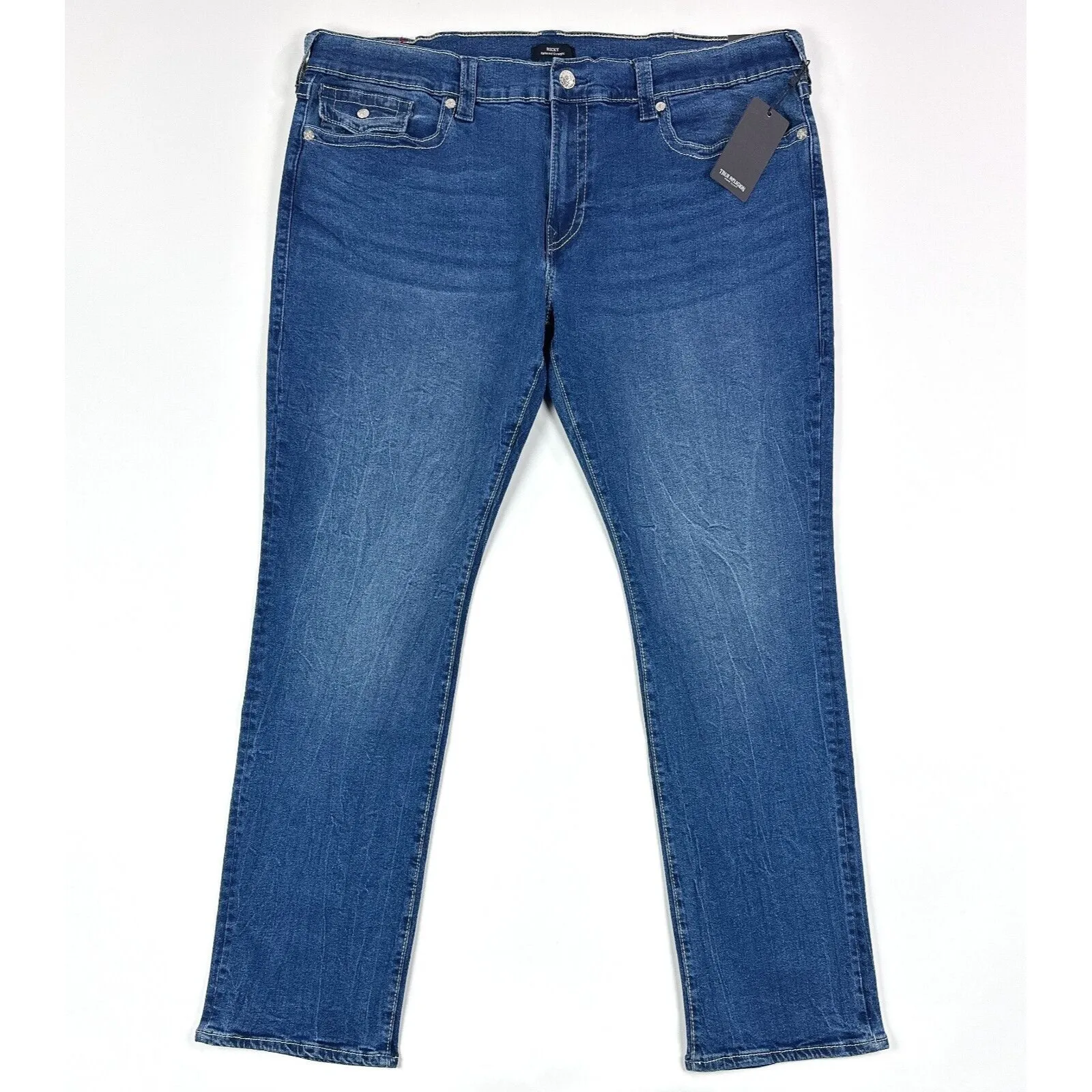 True Religion Ricky Flap Pocket Relaxed Straight Jeans