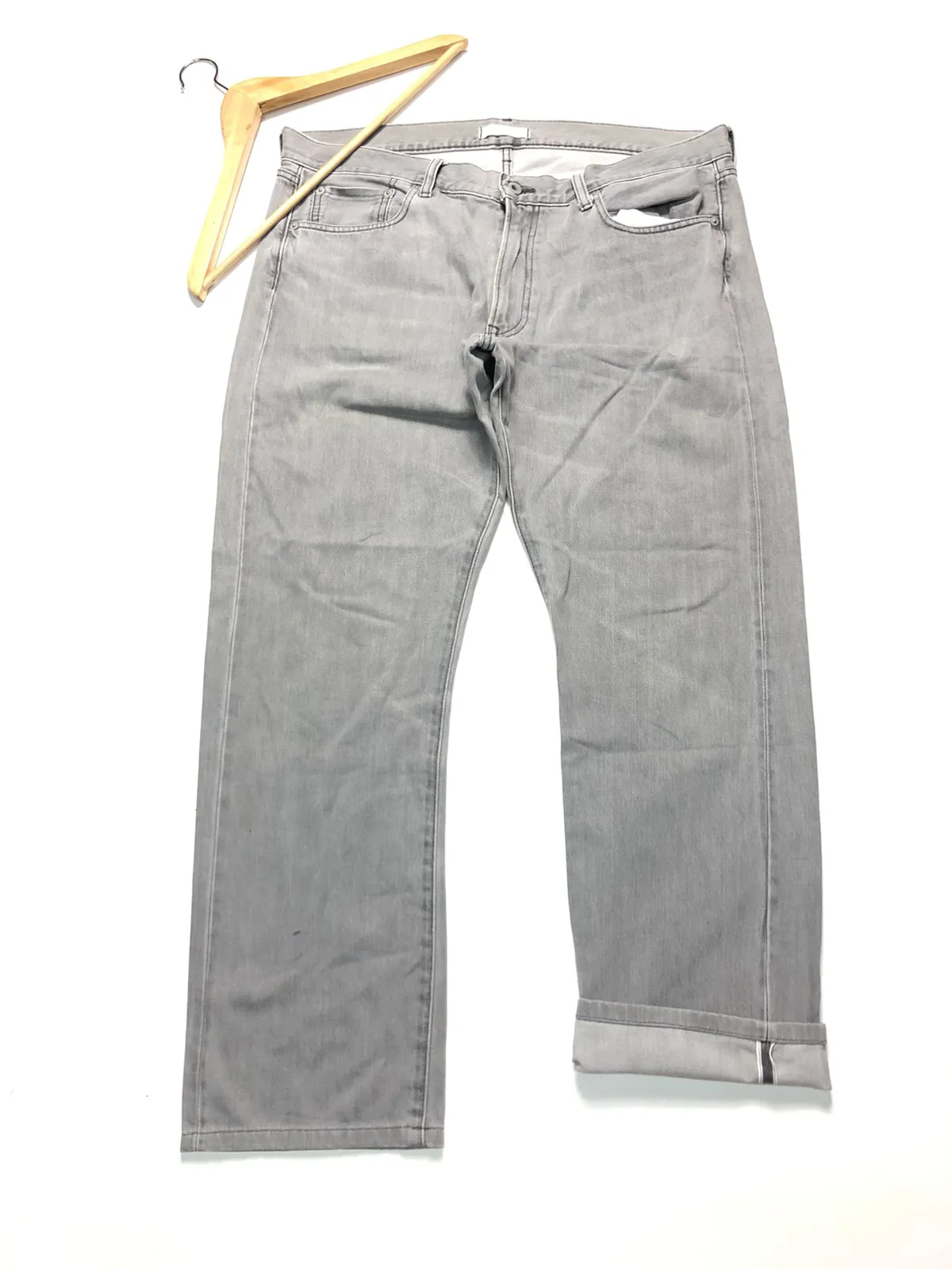 VINTAGE UNIQLO SELVEDGE DISTRESSED DENIM