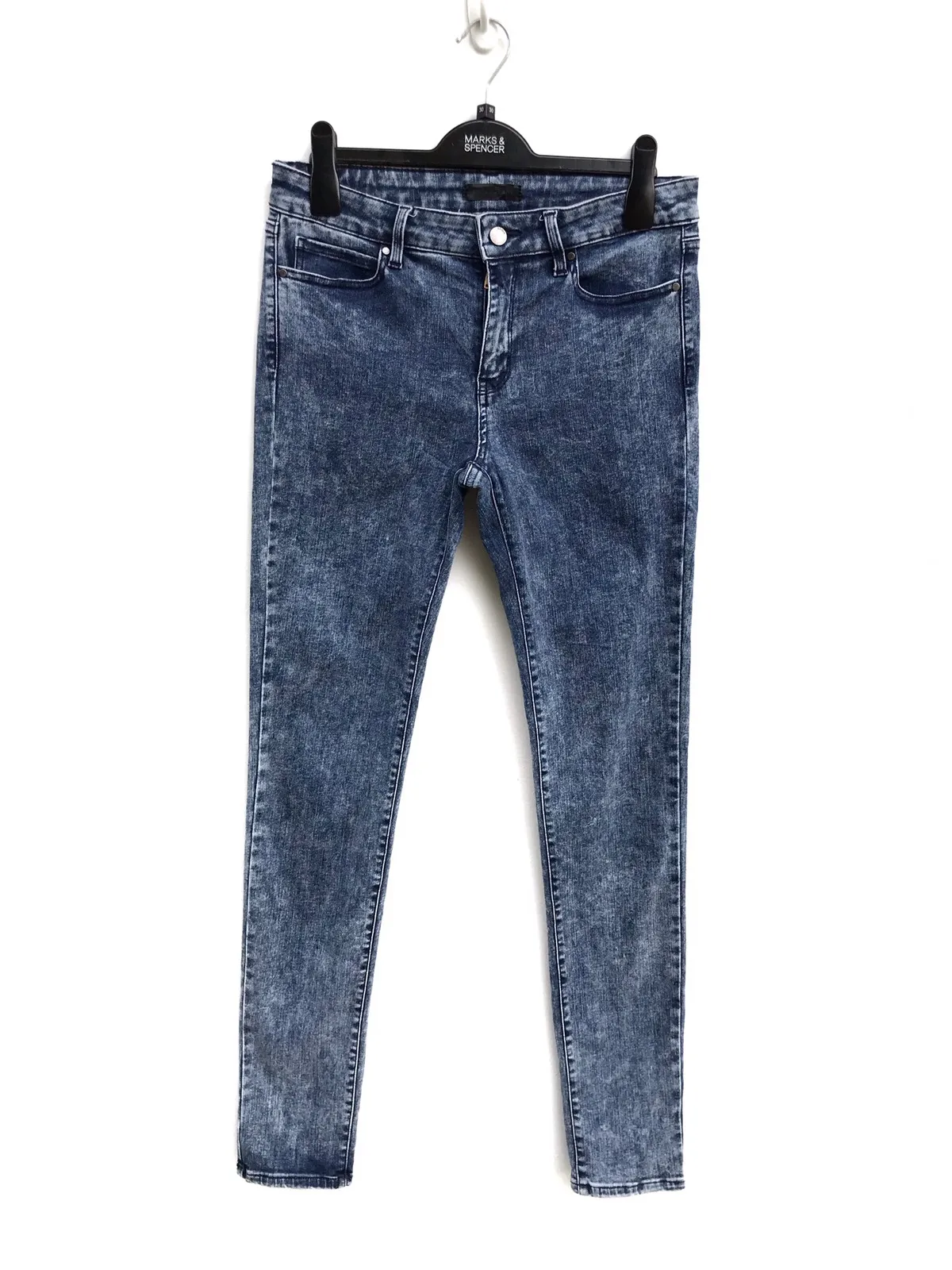 Uniqlo Acid Wash Skinny Tapered Middle Rise Ultra Stretch