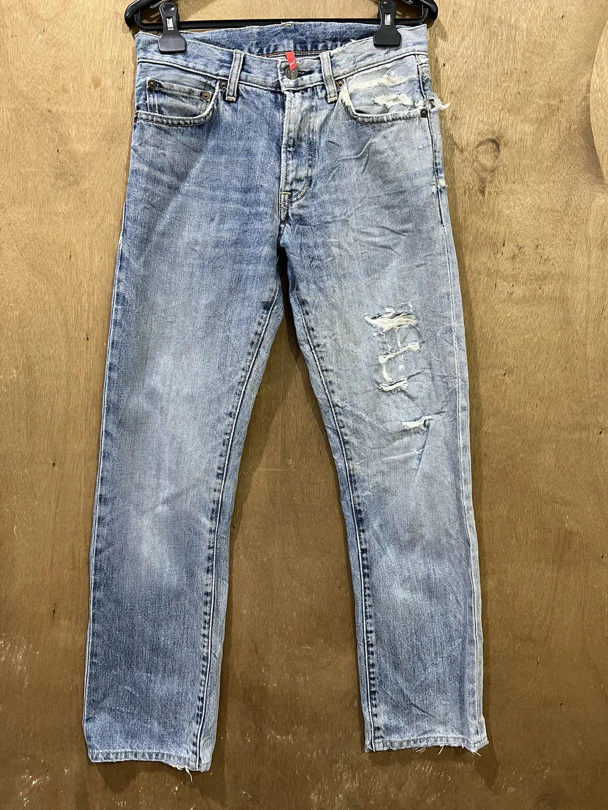 UJ Uniqlo Distressed Denim Vintage Casual Pants