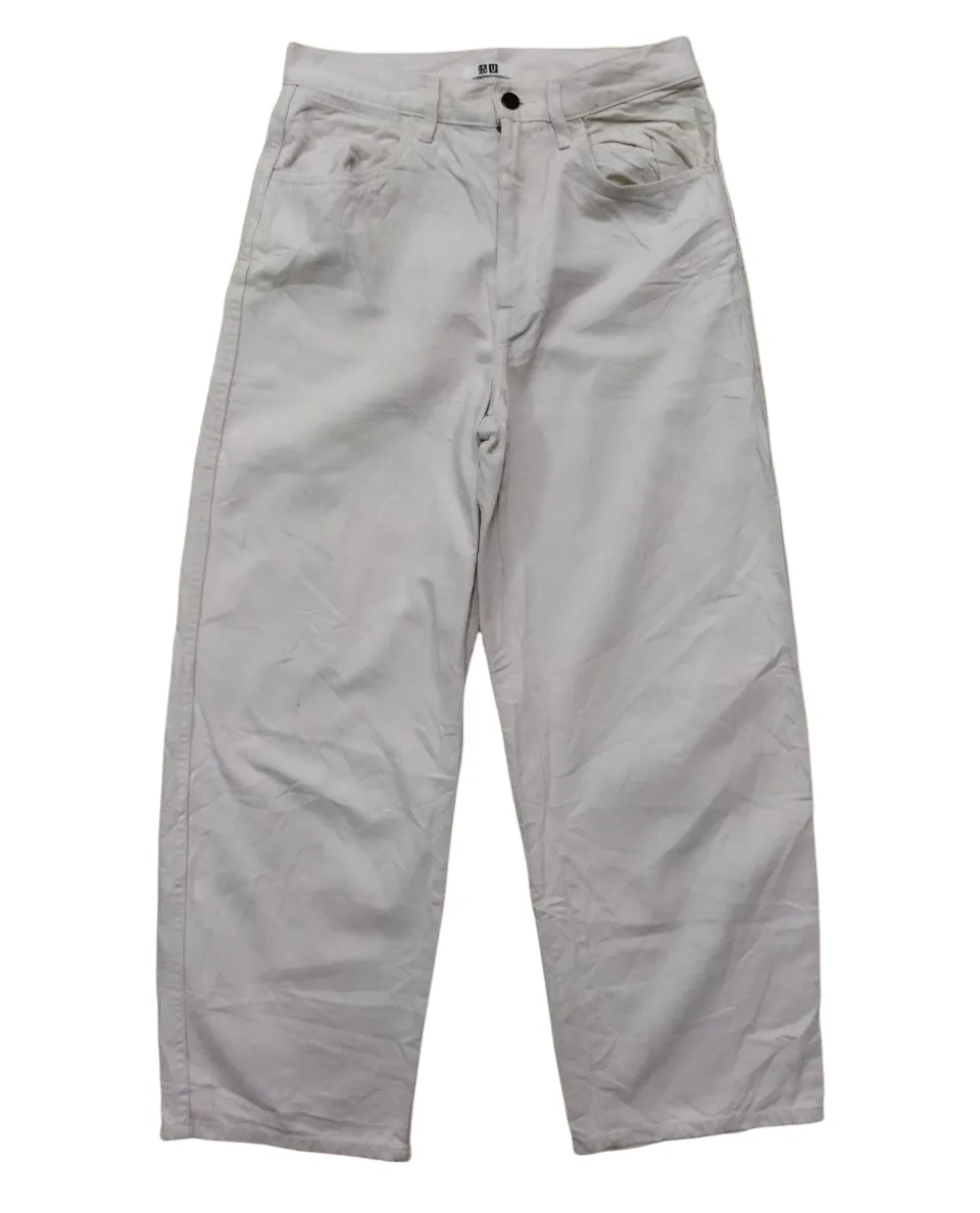 Best Offer🔥Lemaire X Uniqlo White Baggy Jeans
