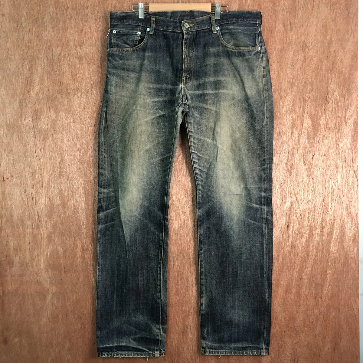 UNiqlo Blue faded Denim japan Jeans Pants #c153