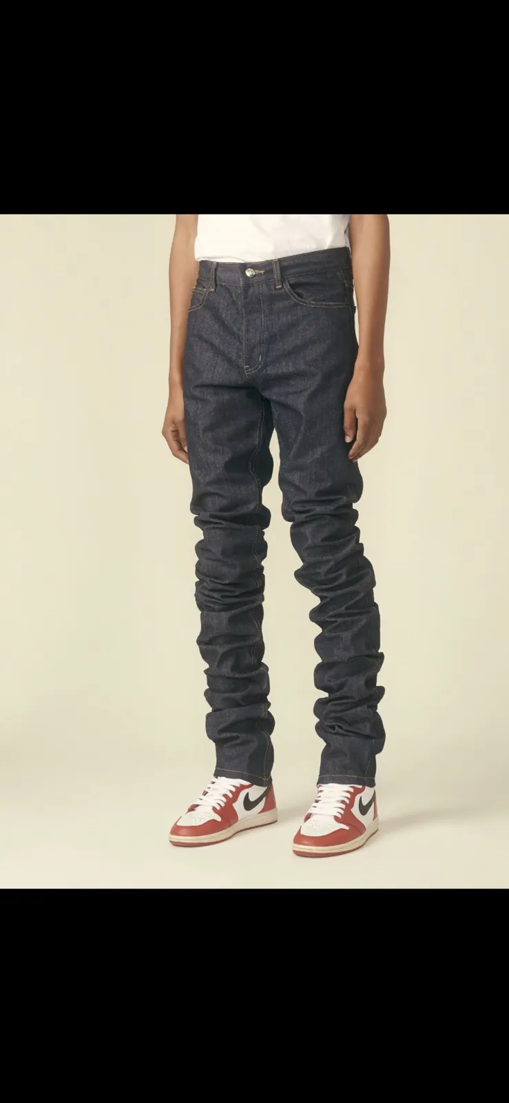 Vale Forever Dark Blue Stacked Denim Size 32