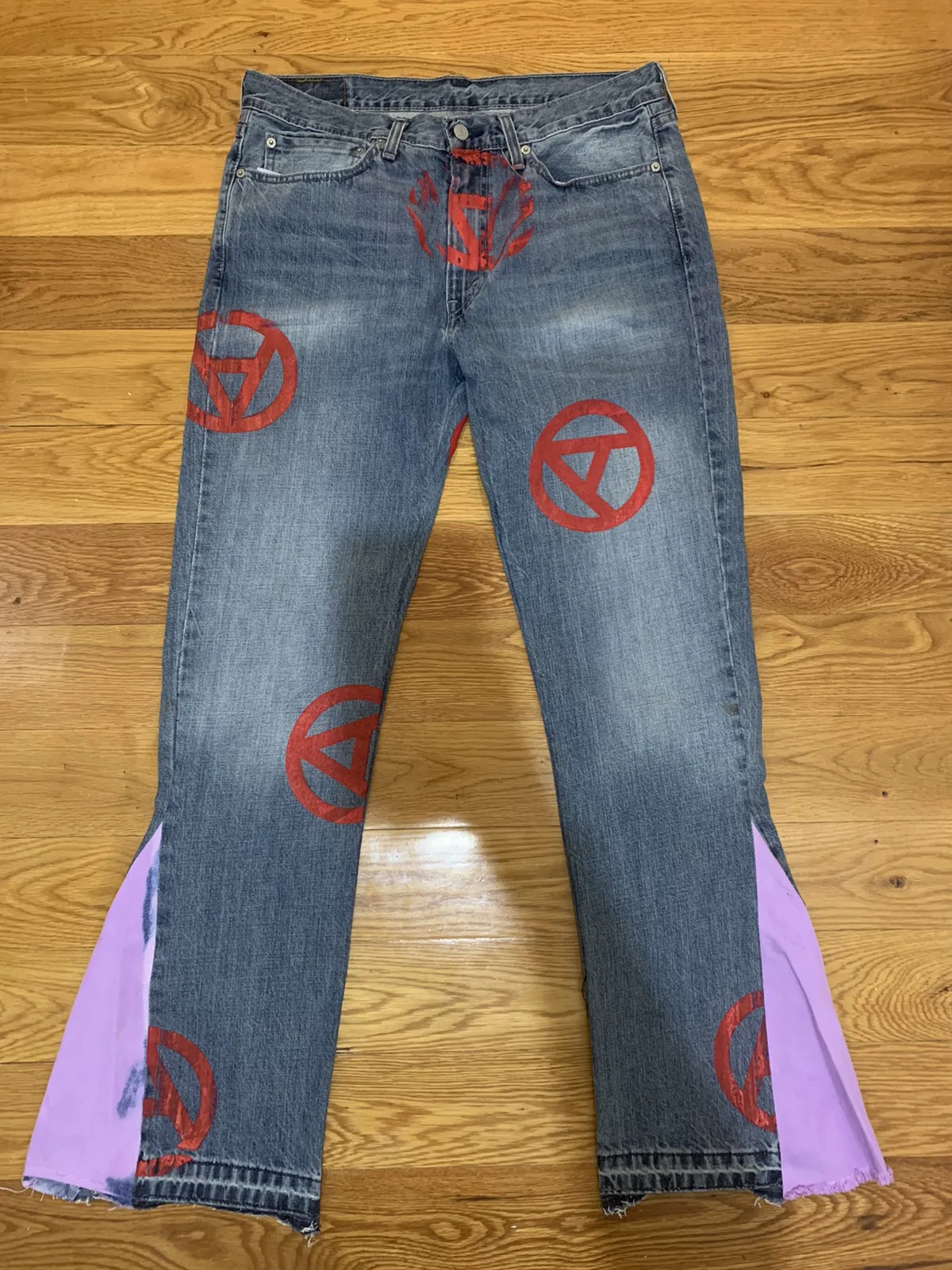 Arkivelives screen print denim