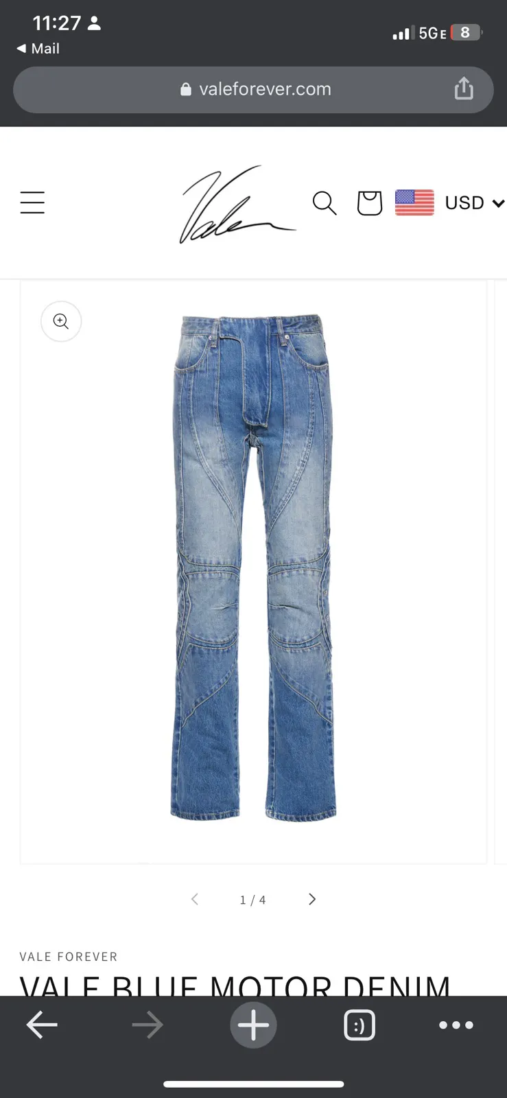 VALE BLUE MOTOR DENIM