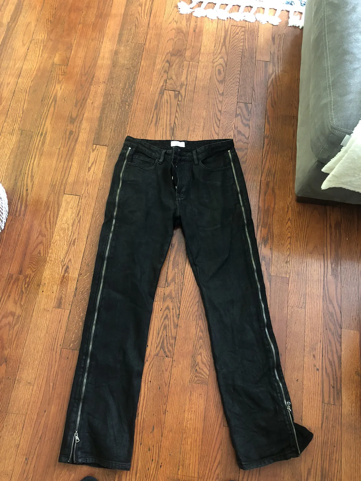 Vale zipper wax denim