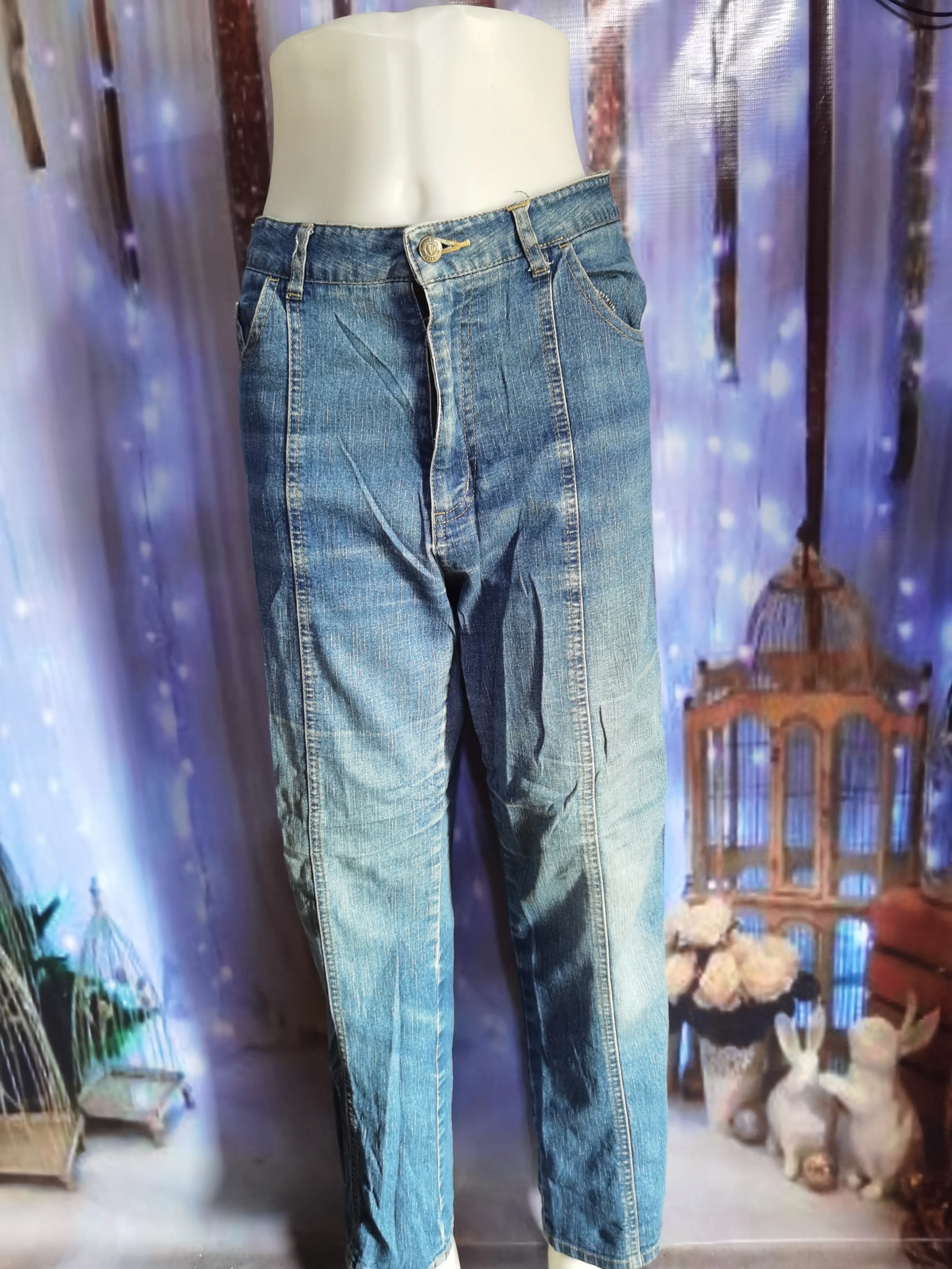 Denim street pants