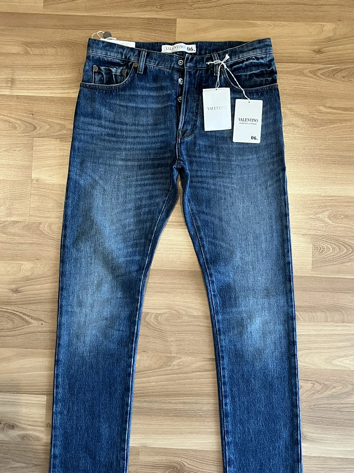 Valentino Rockstud Slim Fit Jeans - 28 inch