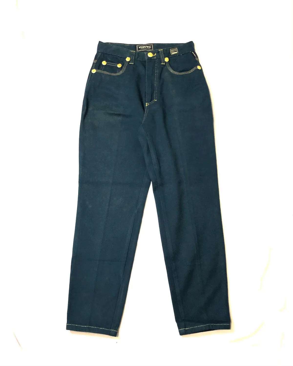 Vintage 90s Versace Jeans Couter Full Button Medusa