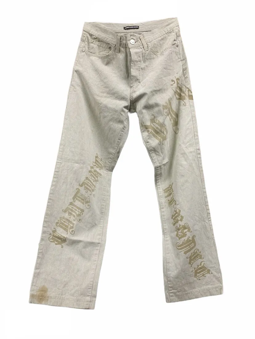 vintage versace jeans couture striped pants