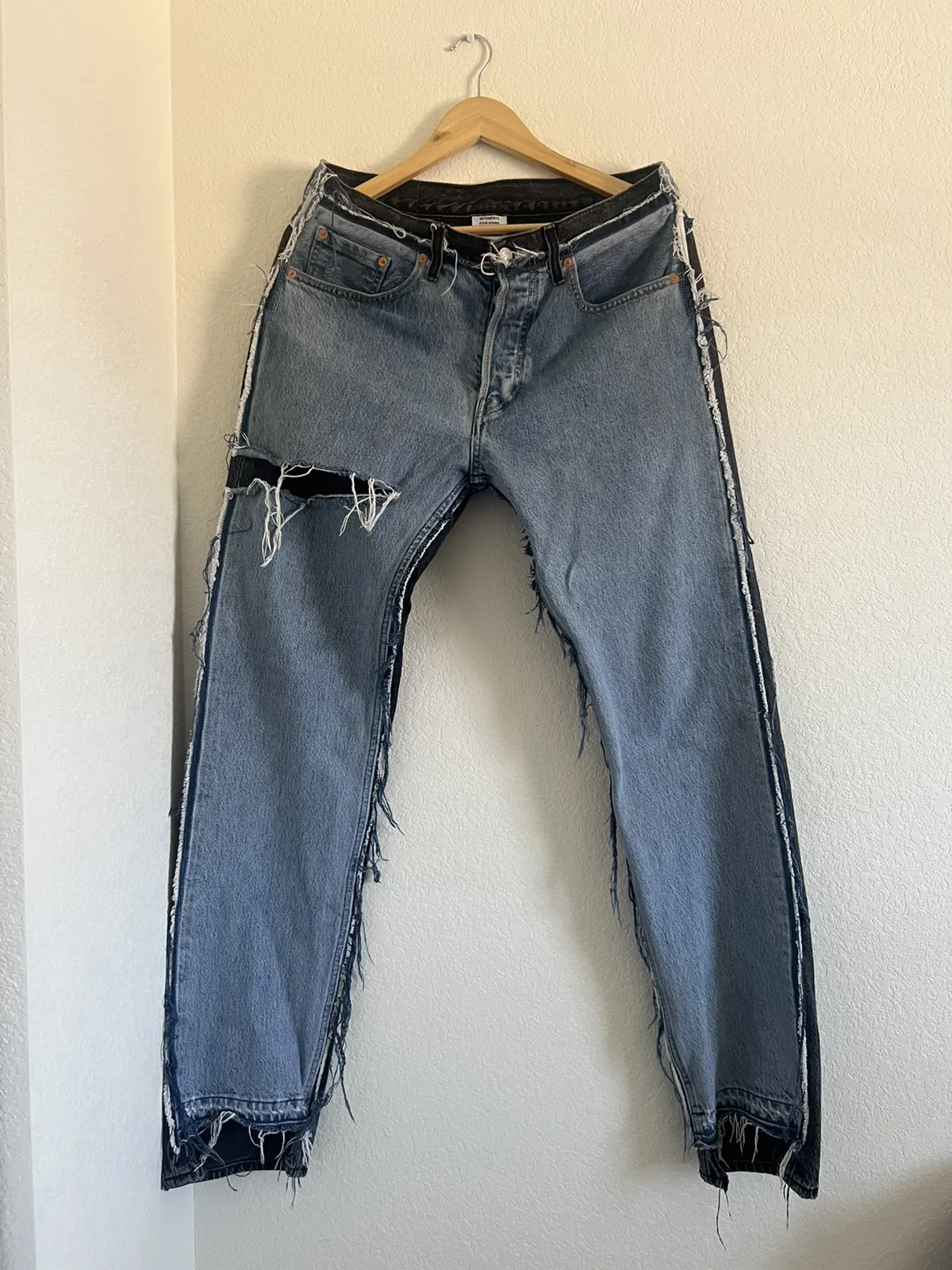 Vetements Levis reconstructed denim