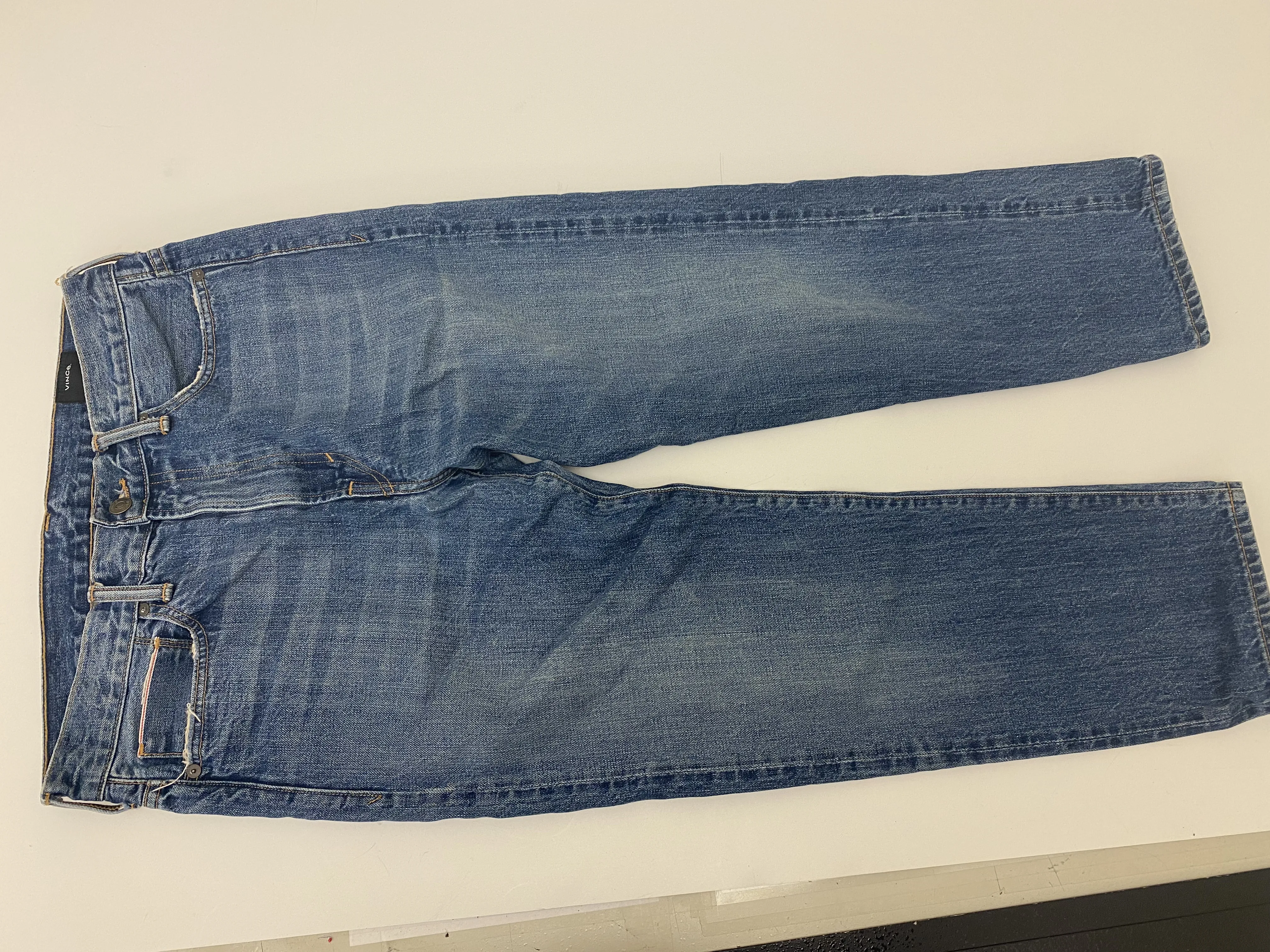 VINCE 28 x 25 selvedge jeans made in LA