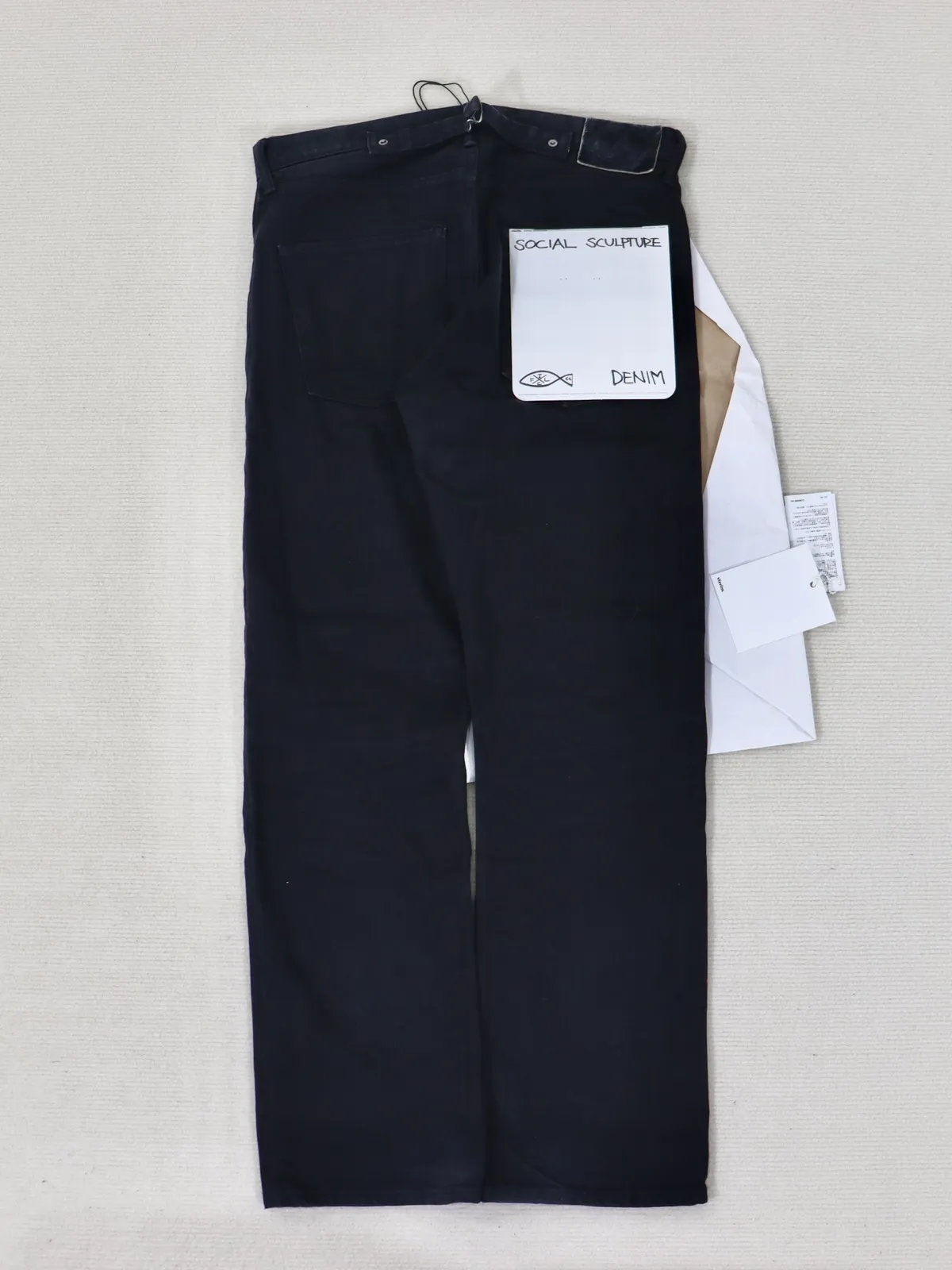 Visvim 21aw Social Sculpture 16 CYMK Blk Denim W34L30