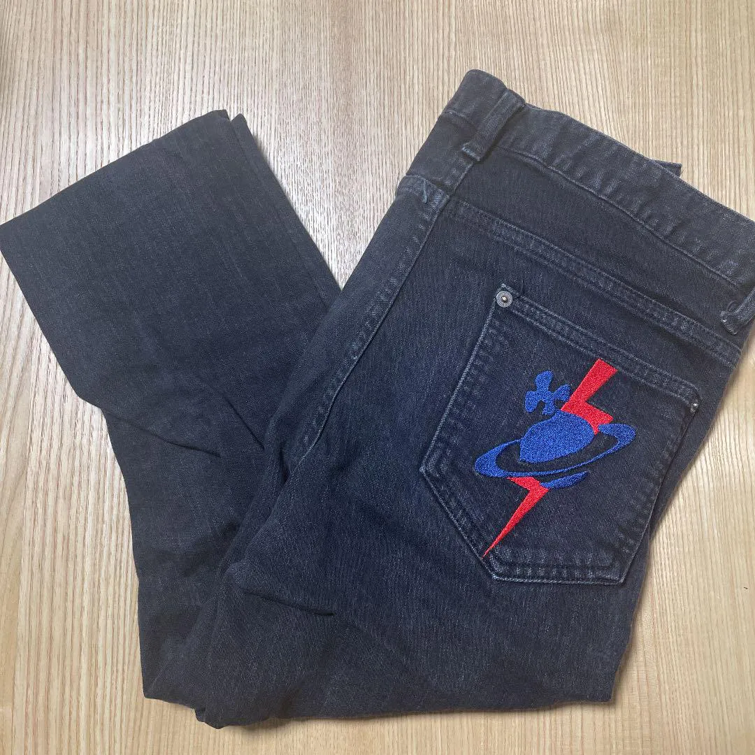 Orb Embroidered Denim Jeans