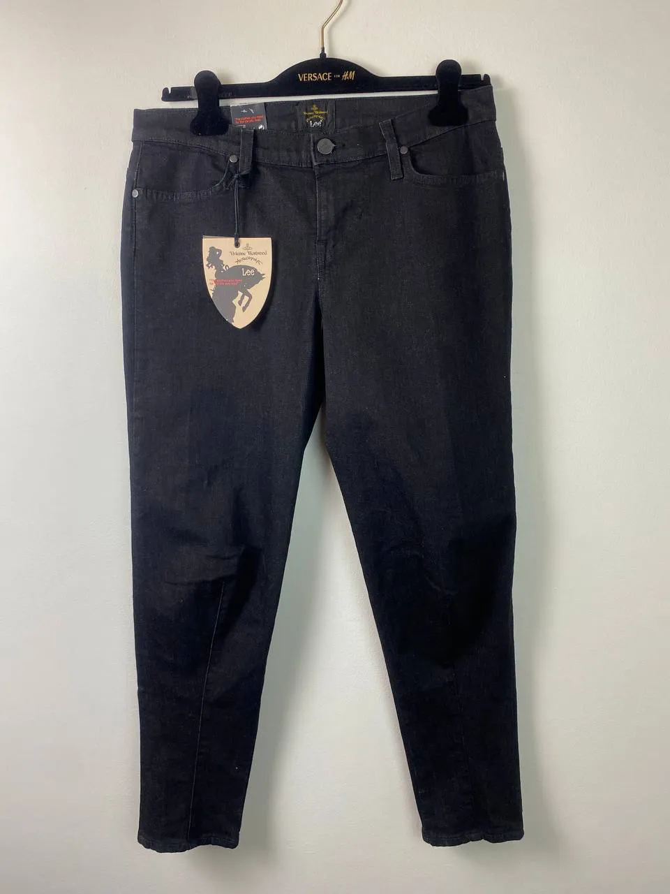 Lee x Vivienne Westwood black denim jeans size 29x33